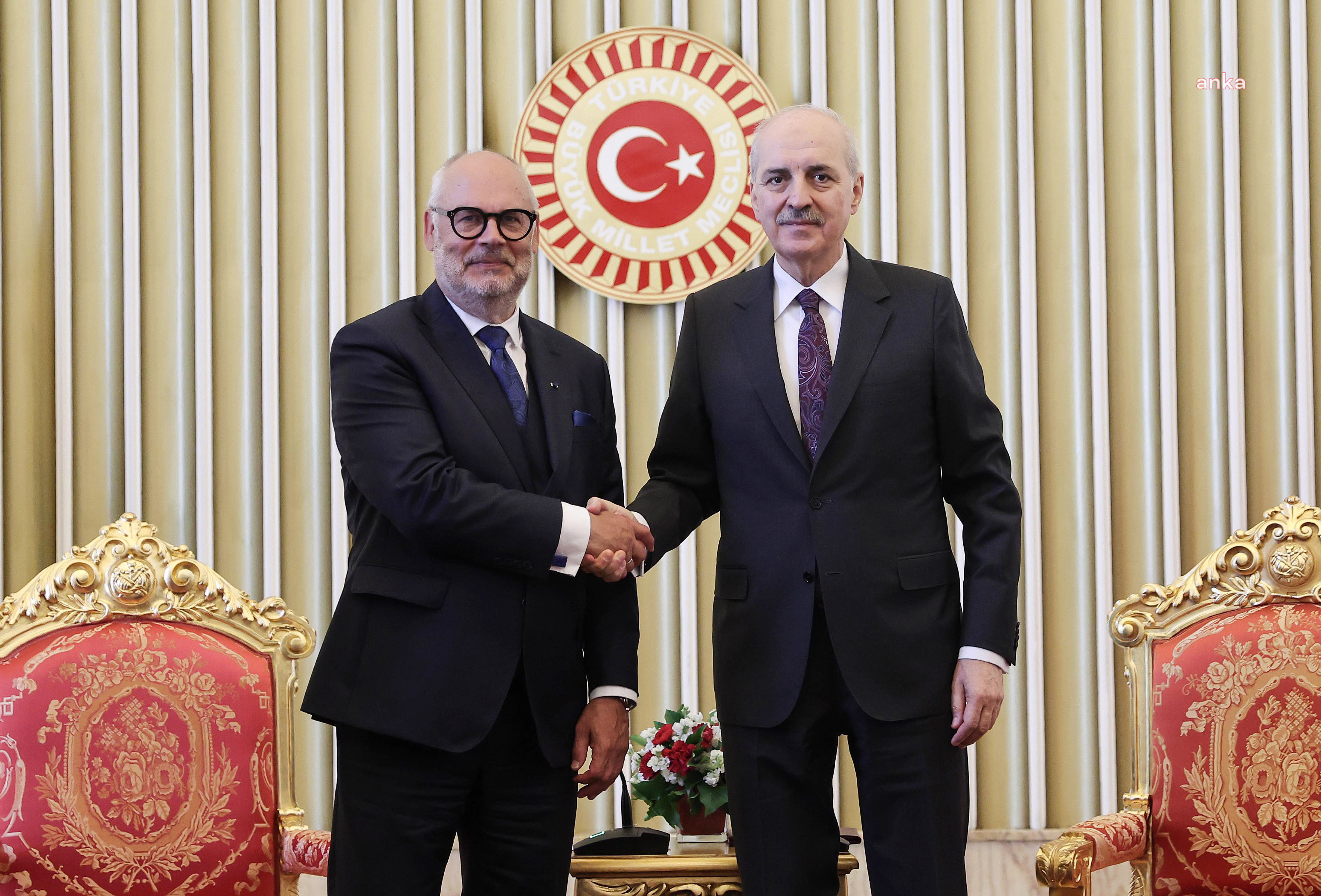 Estonya Cumhurbaşkanı Alar Karis, Numan Kurtulmuş'u ziyaret etti