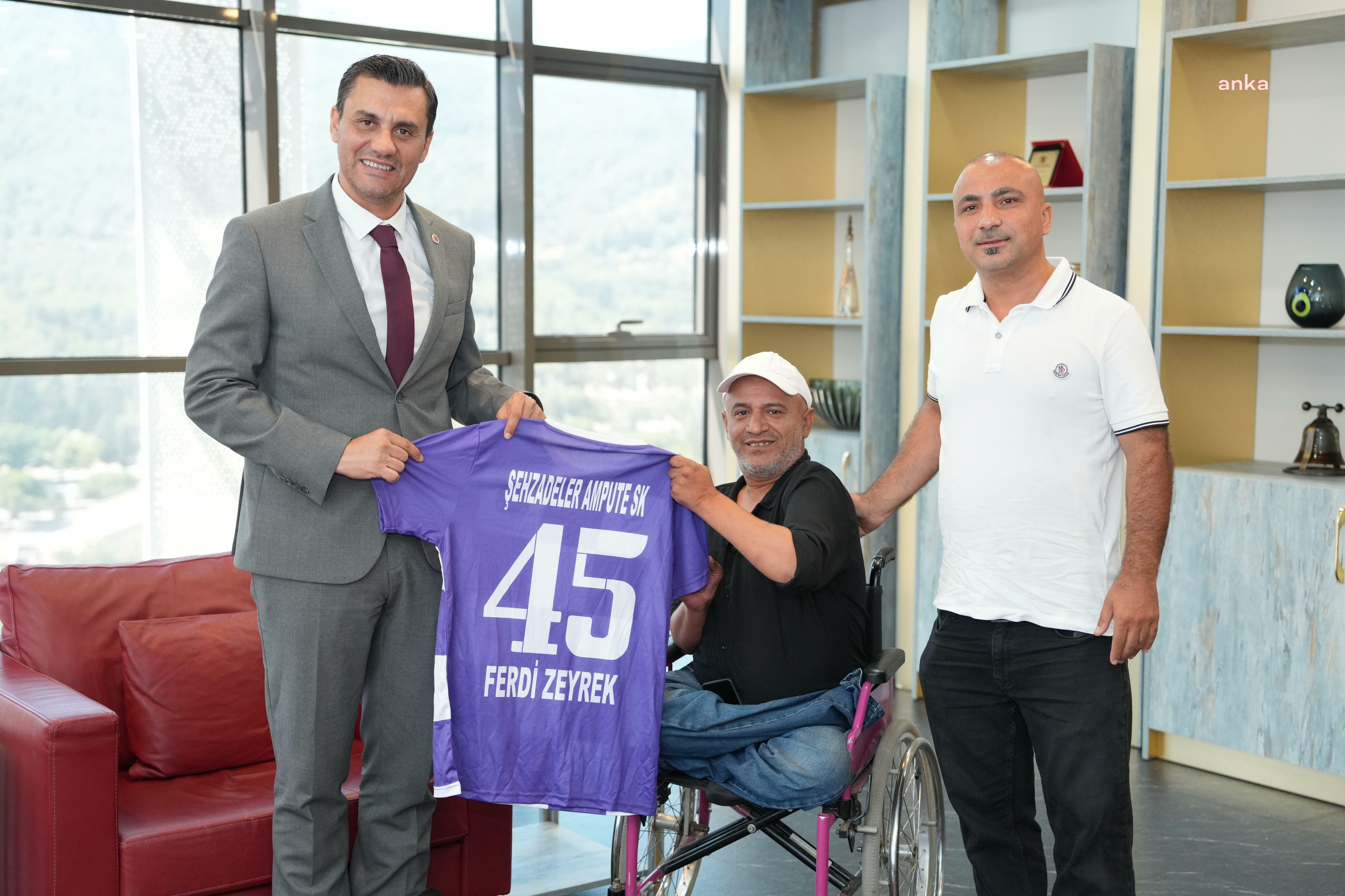Manisa Büyükşehir Belediye Başkanı Zeyrek, Ampute Spor Kulübü Başkanı Demir’i ağırladı