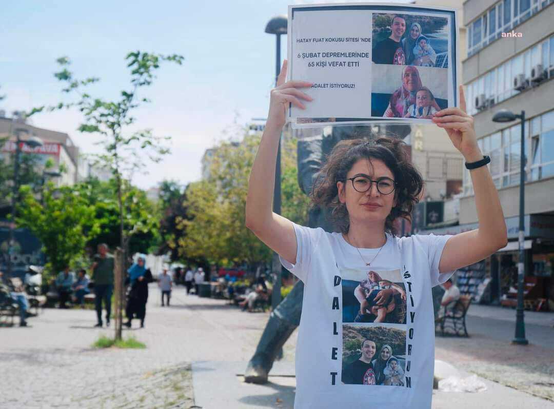 Adalet nöbetini sürdüren depremzede Kaya: "6 Şubat depremlerinin üzerinden 509. gün geçti ve adalet hala sağlanmadı"