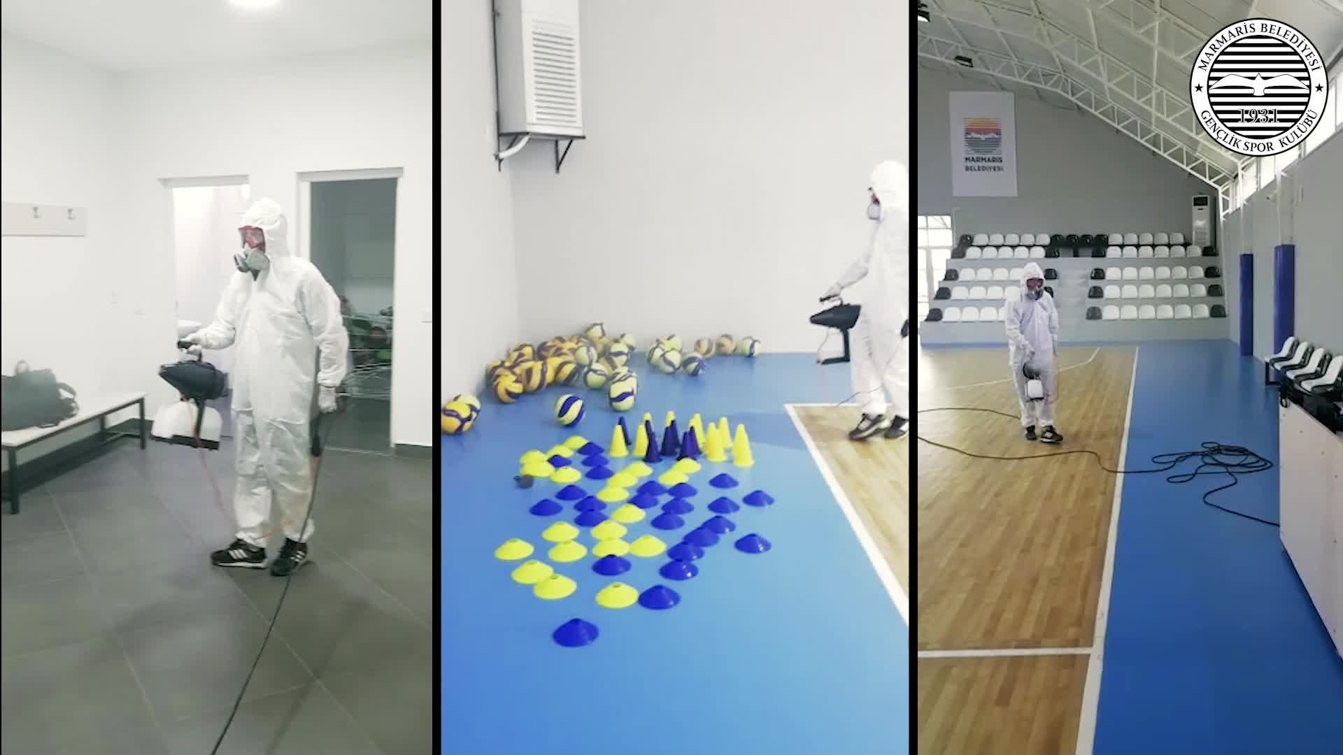 MARMARİS BELEDİYESİ'NİN SPOR OKULUNDA KURALLI DERS BAŞI