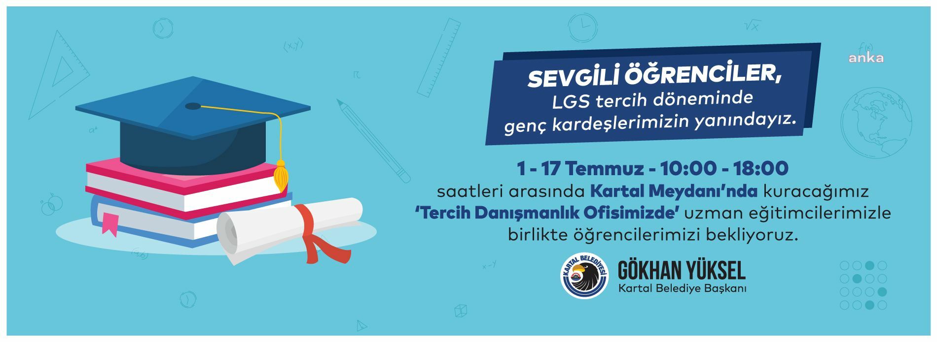 Kartal Belediyesi'nden LGS’ye giren öğrencilere tercih danışmanlığı hizmeti