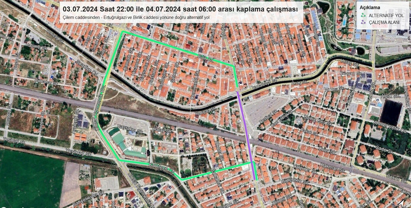 Eskişehir Büyükşehir Belediyesi’nen sürücülere Çilem Köprüsü uyarısı