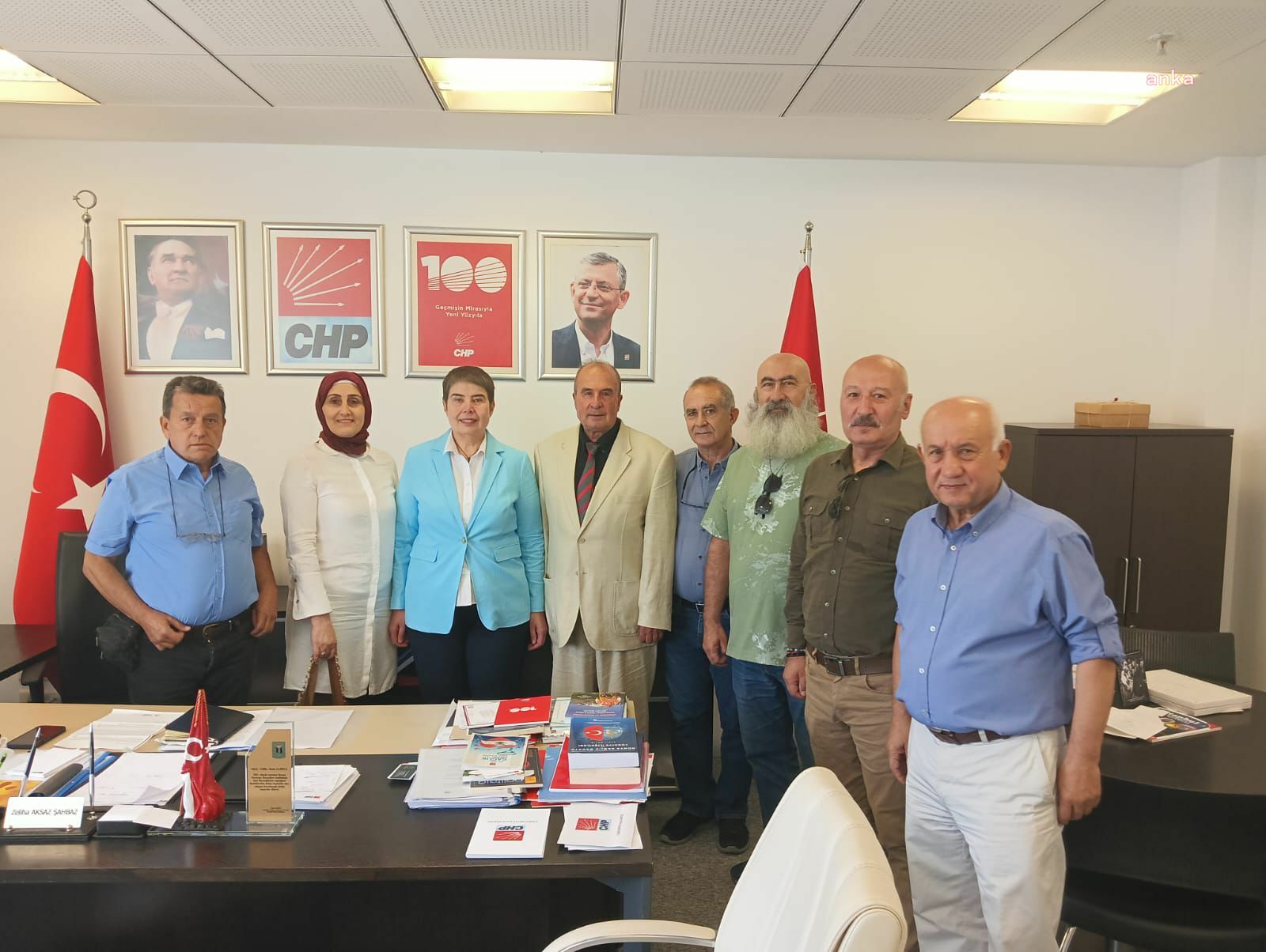 Türkiye Veteriner Hekimler Mesleki ve Özlük Hakları Topluluğu, CHP'yi ziyaret etti