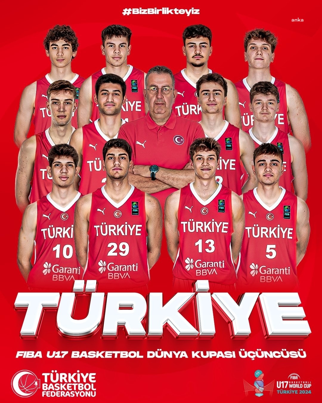 Özgür Özel, dünya üçüncüsü olan 17 yaş altı Basketbol Milli Takımı’nı kutladı