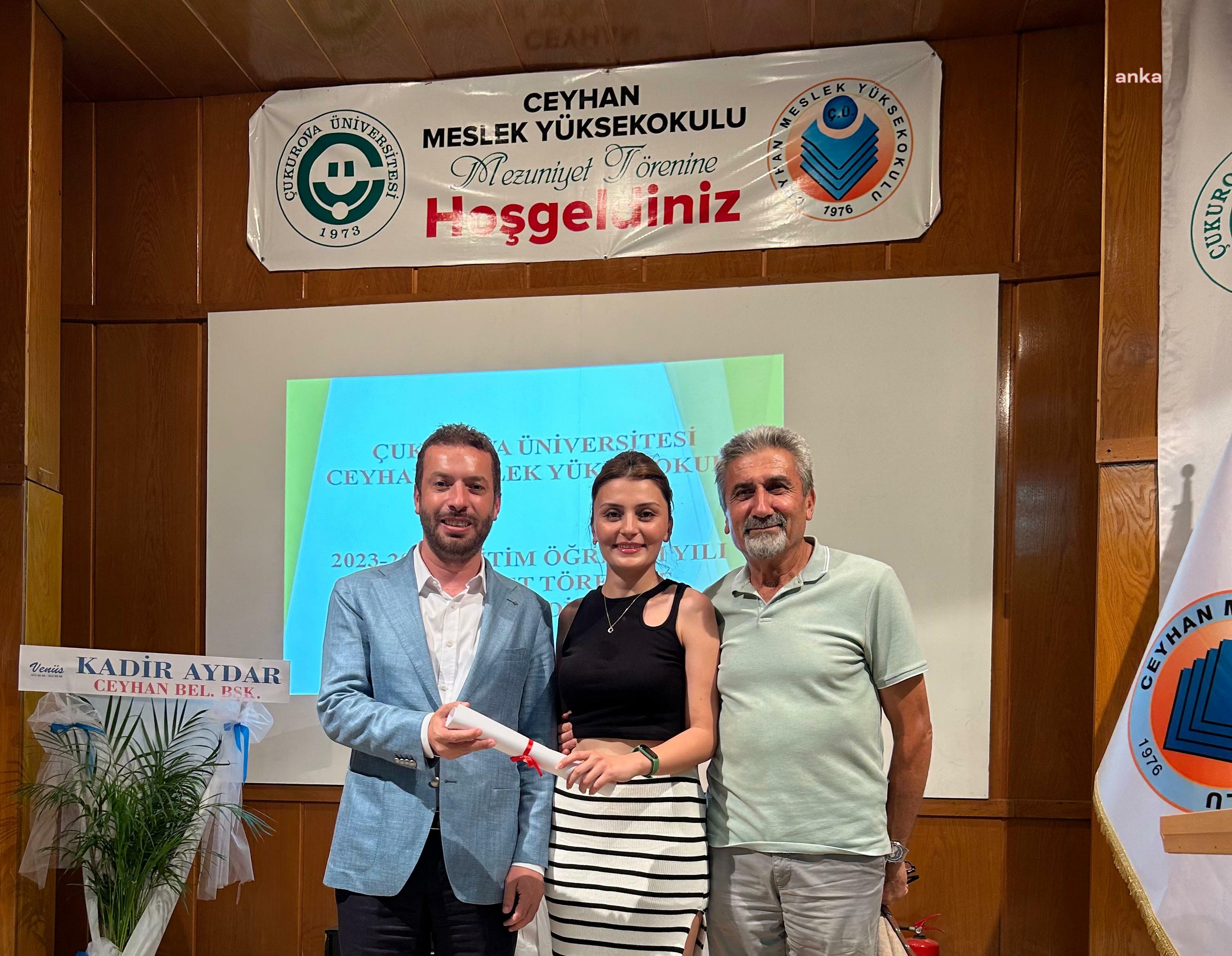 Ceyhan Belediye Başkanı Aydar, Çukurova Üniversitesi'nin mezuniyet törenine katıldı