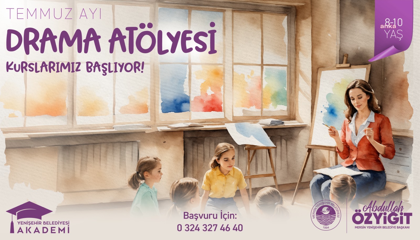 Yenişehir Belediyesi’nden çocuklara özel drama kursu