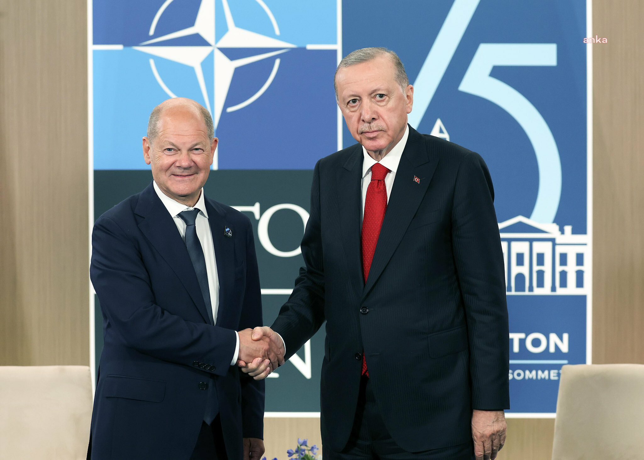 Cumhurbaşkanı Erdoğan, NATO Zirvesi için gittiği ABD'de Almanya, İtalya ve Yunanistan başbakanları ile görüştü