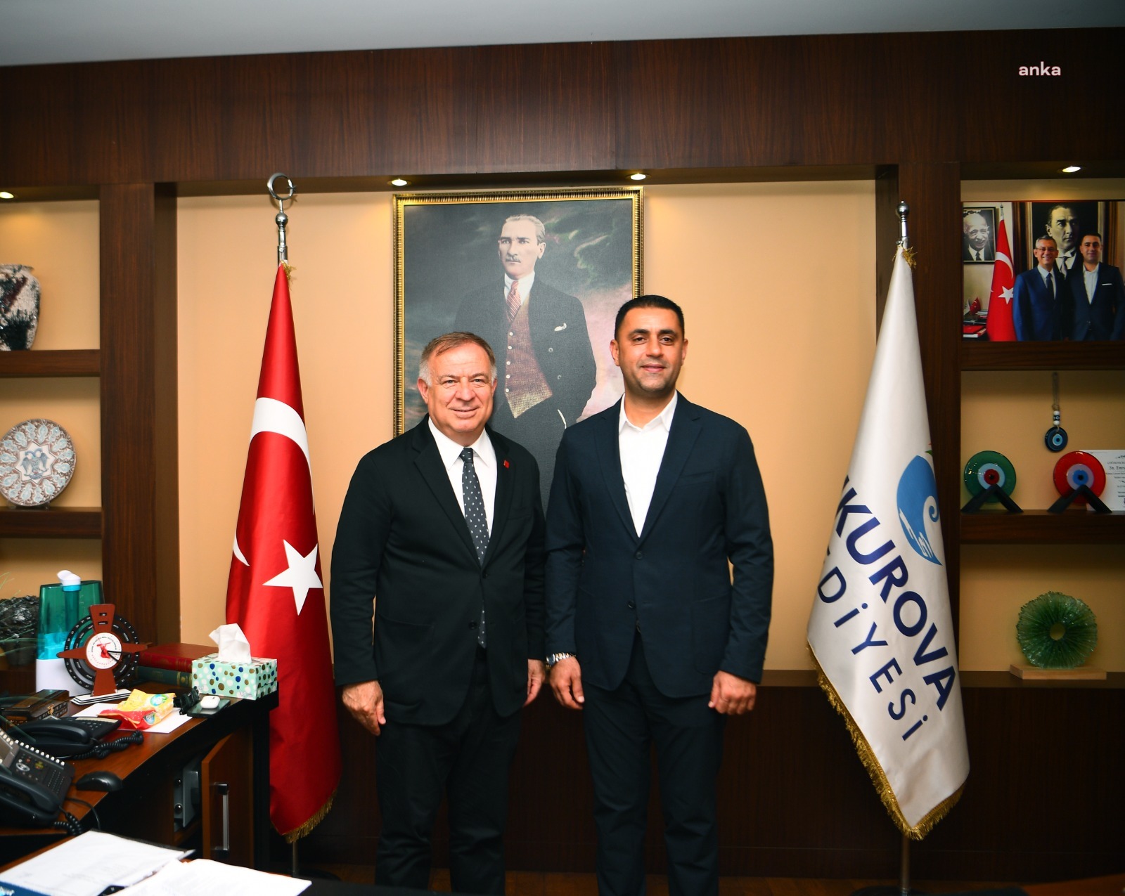 CHP Genel Başkan Yardımcısı Zeybek'ten Çukurova Belediye Başkanı Kozay'a ziyaret