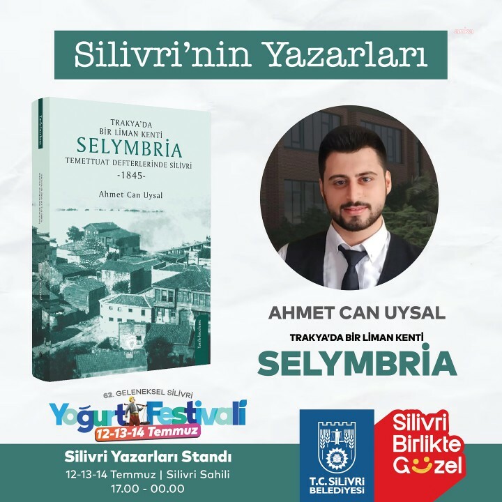 Siliviri Belediyesi'nin düzenlediği  62. Yoğurt Festivali'nde yazarlar, okuyucularla buluşacak