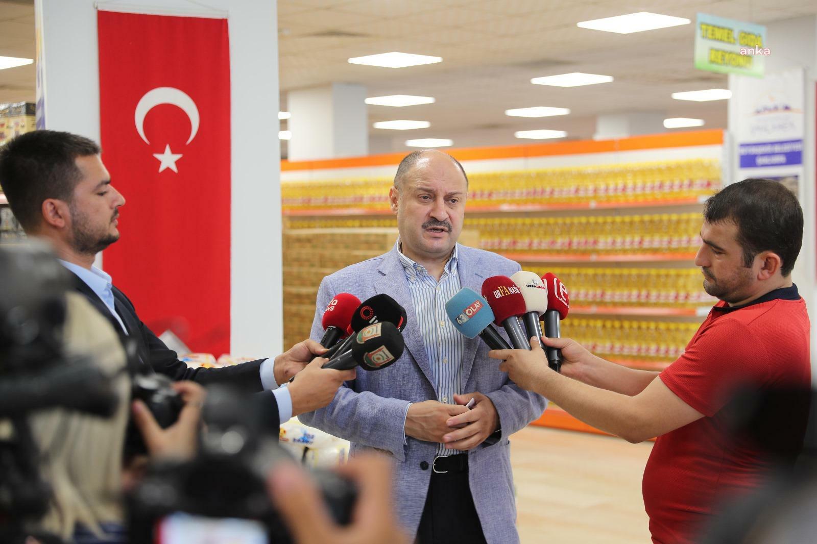 Şanlıurfa Büyükşehir Belediye Başkanı Gülpınar, Refah Market'te incelemelerde bulundu