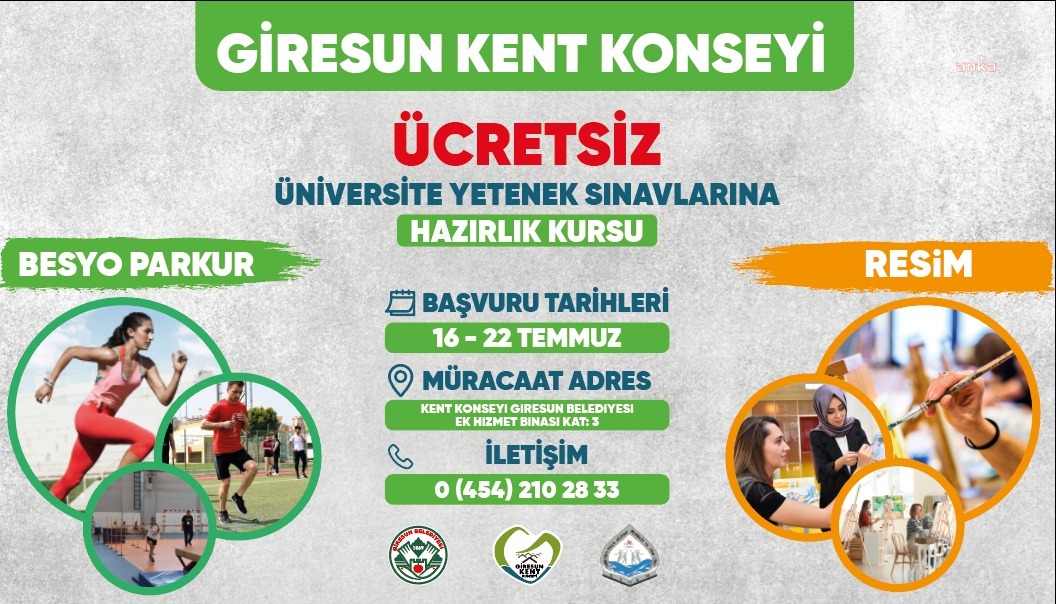 Giresun Kent Konseyi, gençleri yetenek sınavlarına hazırlıyor