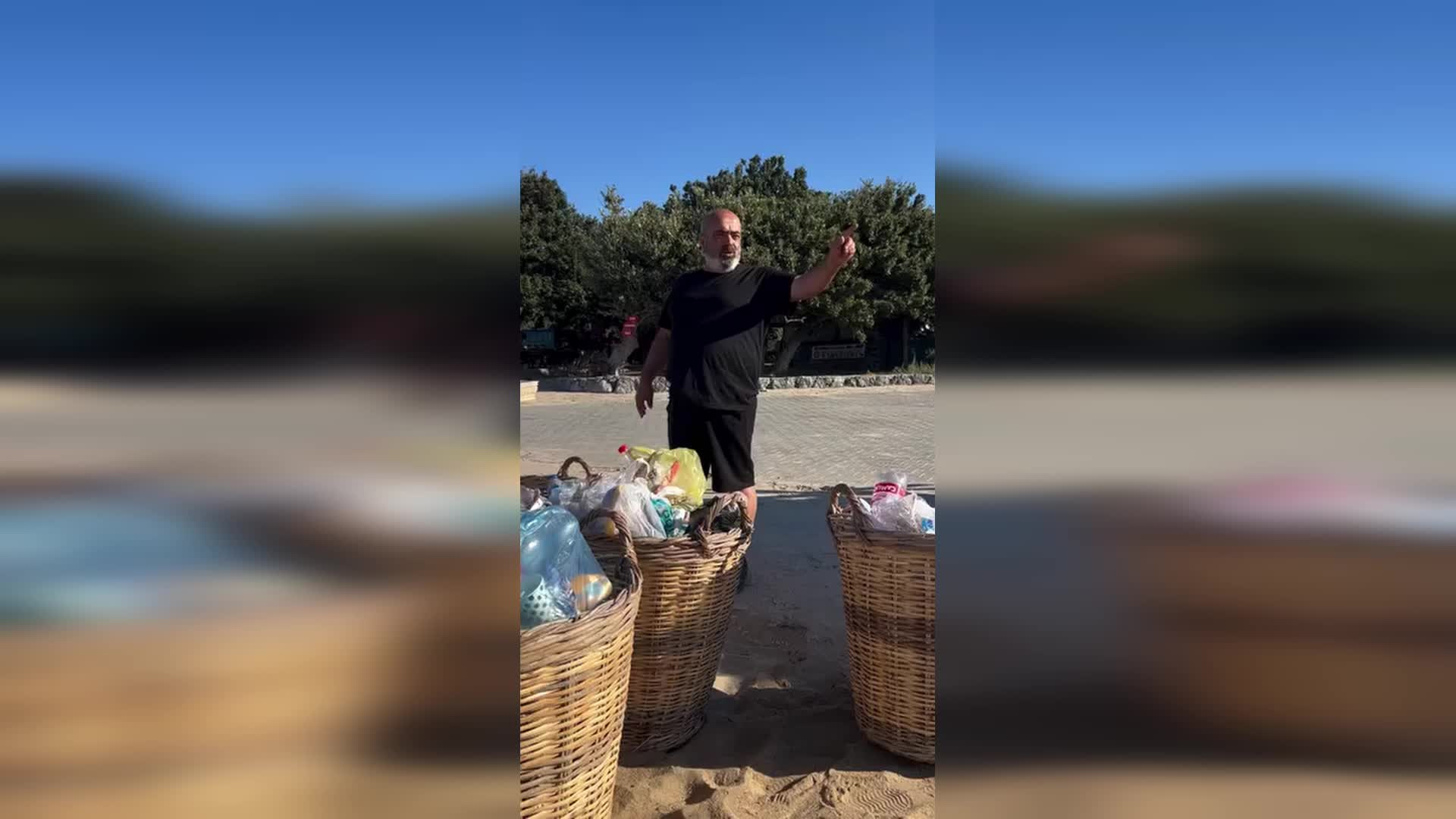 Edirneli işletmeci, tatilcilerin çöplerini sahile bırakıp gitmesine tepki gösterdi