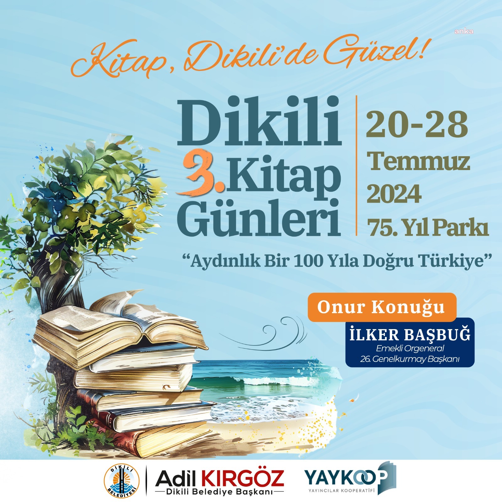 “3. Dikili Kitap Günleri”, 20 Temmuz’da kapılarını açıyor