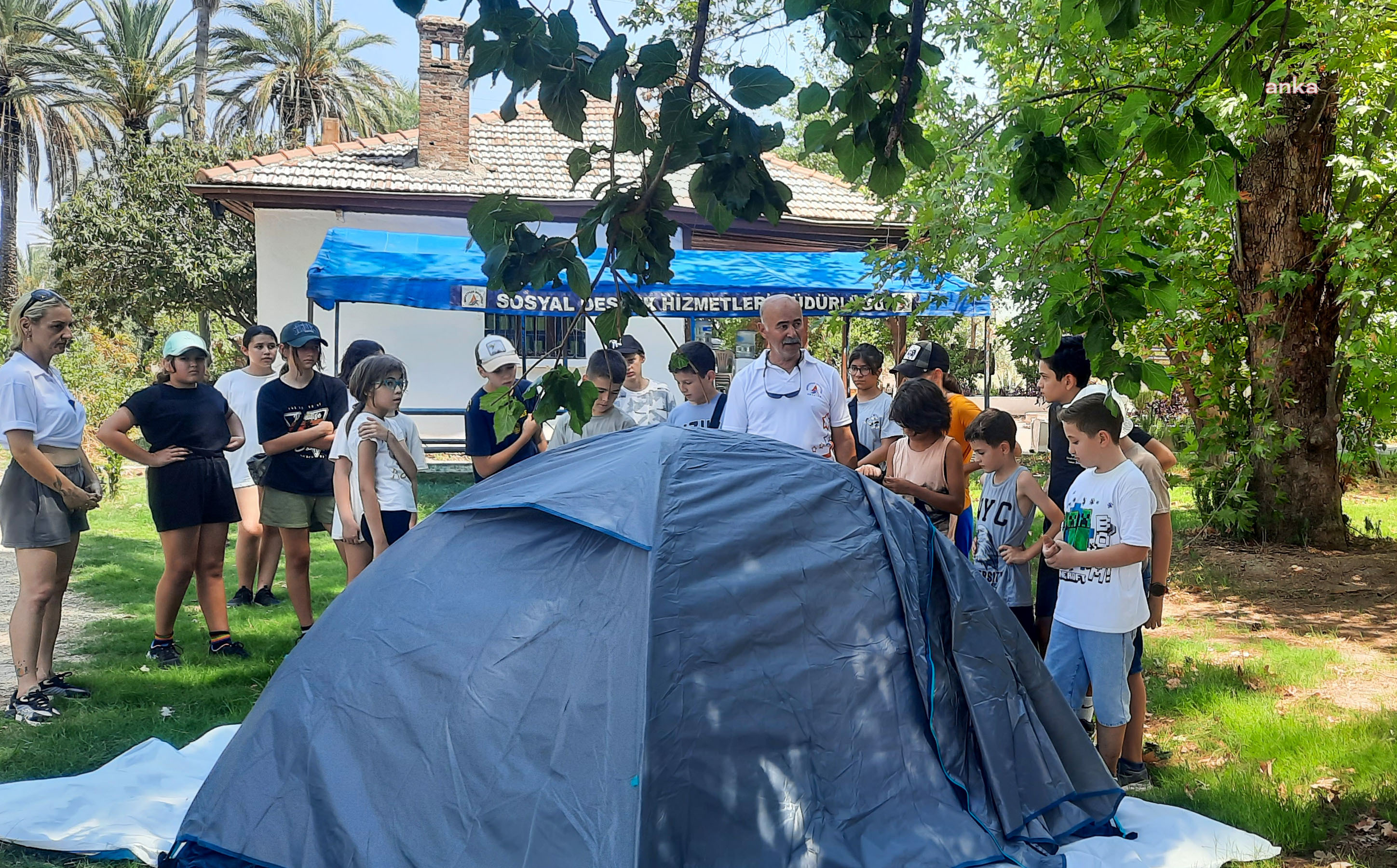 Muratpaşa Belediyesi’nin doğa kampı ilk misafirlerini ağırladı