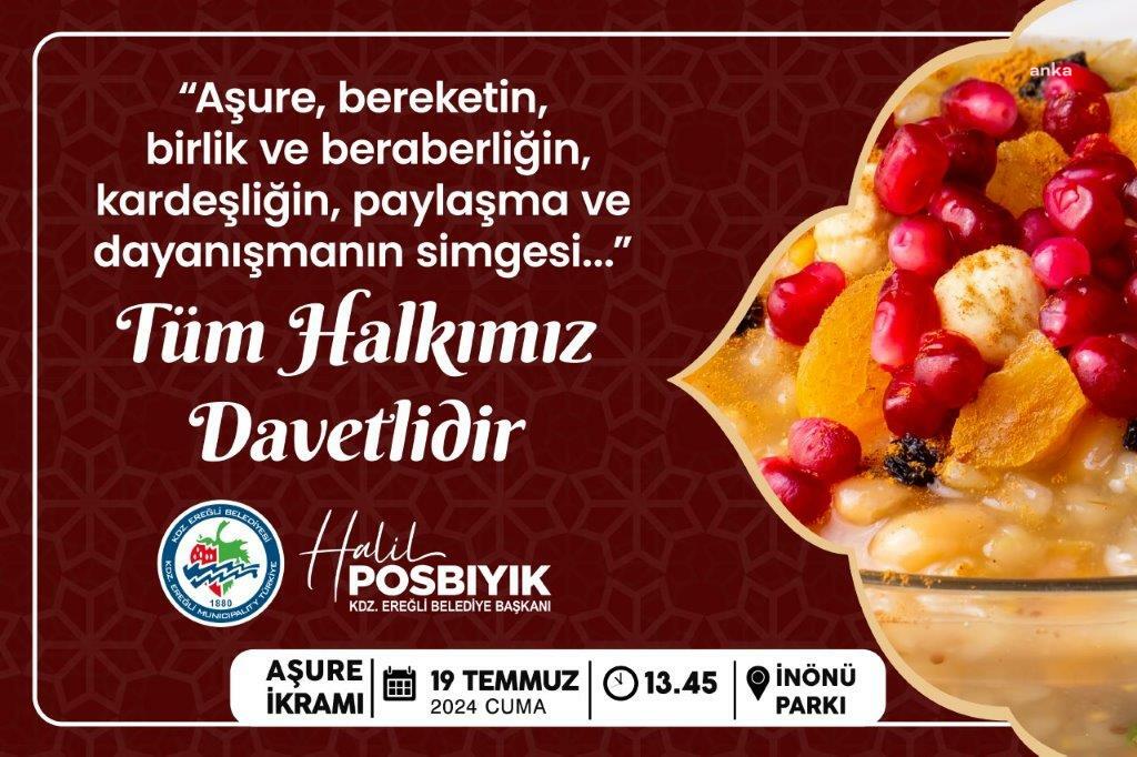 Karadeniz Ereğli Belediyesi, Muharrem ayı dolayısıyla aşure dağıtacak