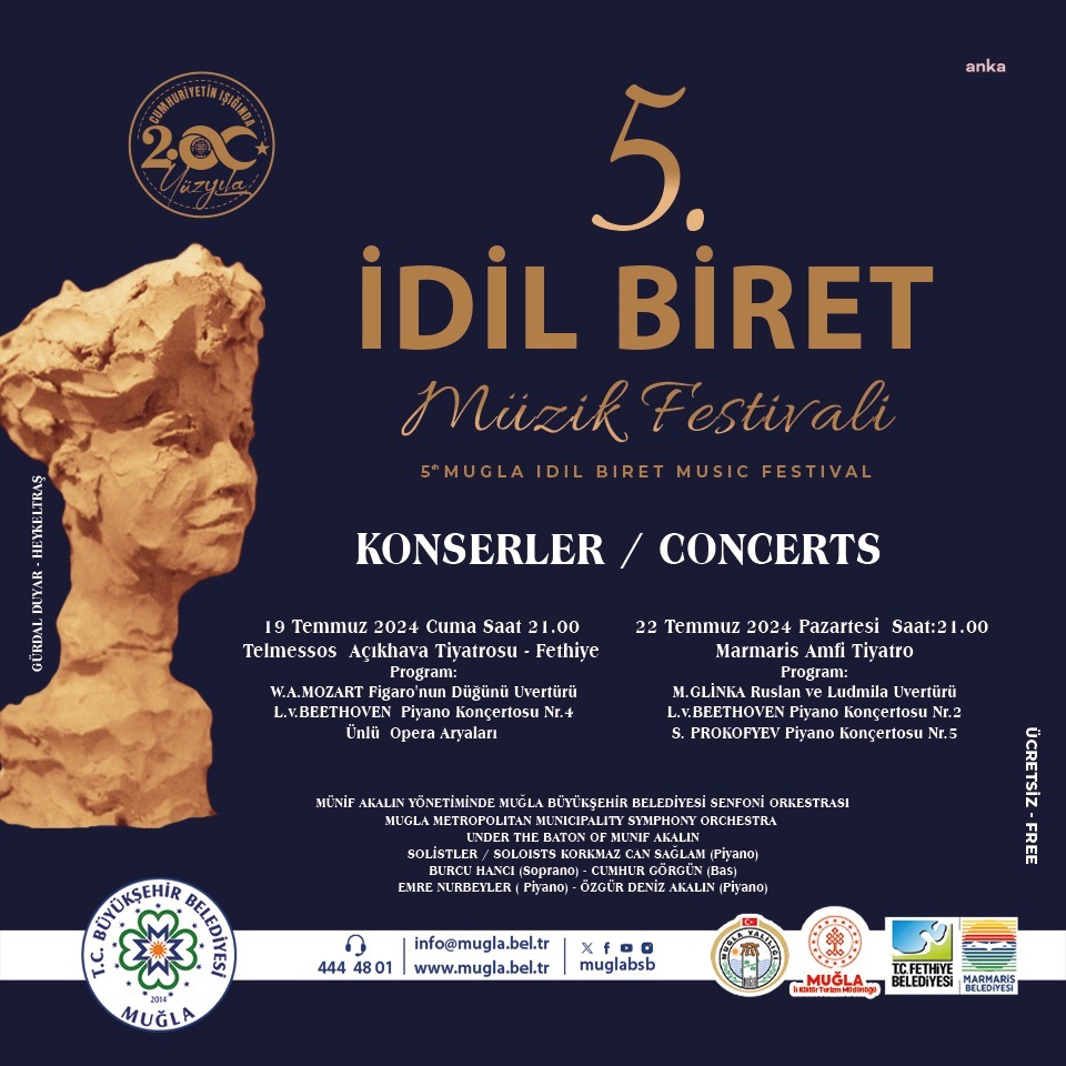 "5. Muğla İdil Biret Müzik Festivali" için geri sayım başladı
