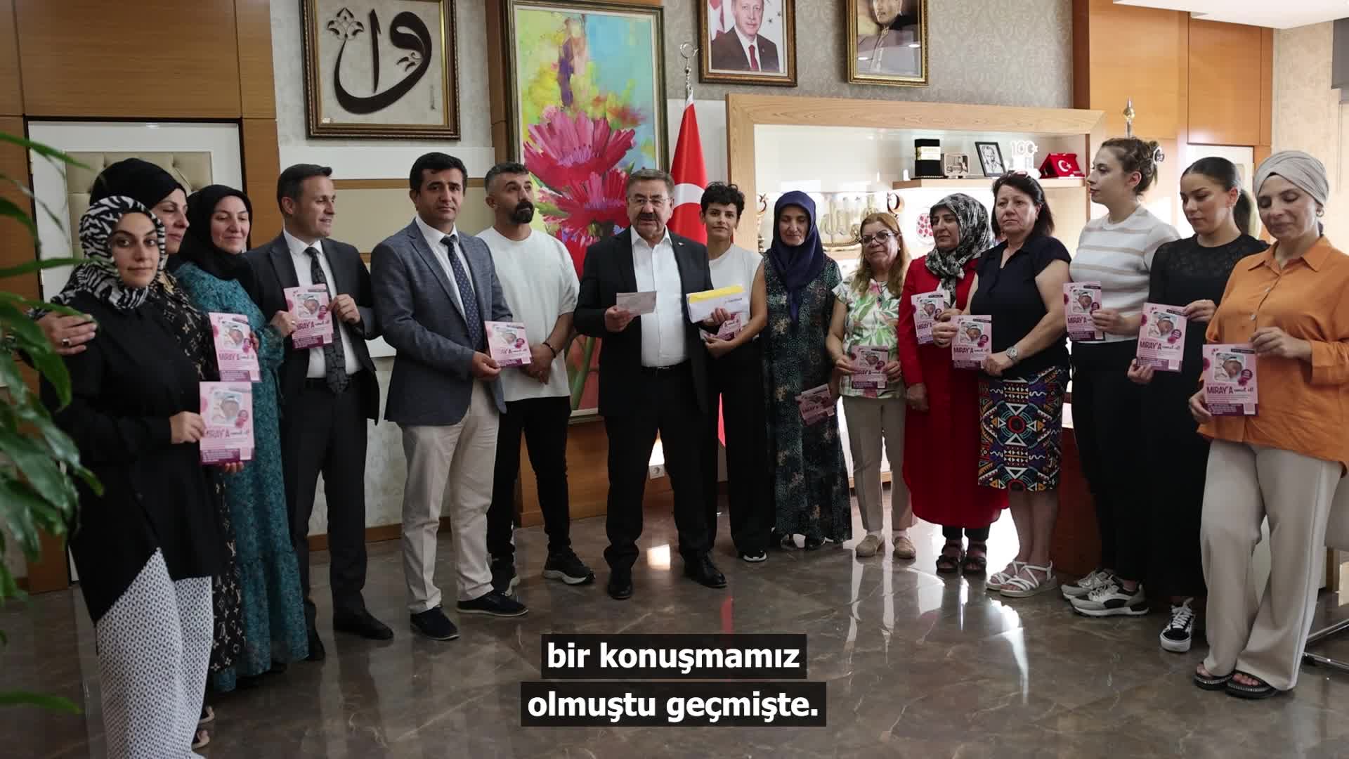 Gölbaşı Belediyesi’nden SMA hastası 3 aylık Miray bebeğe destek