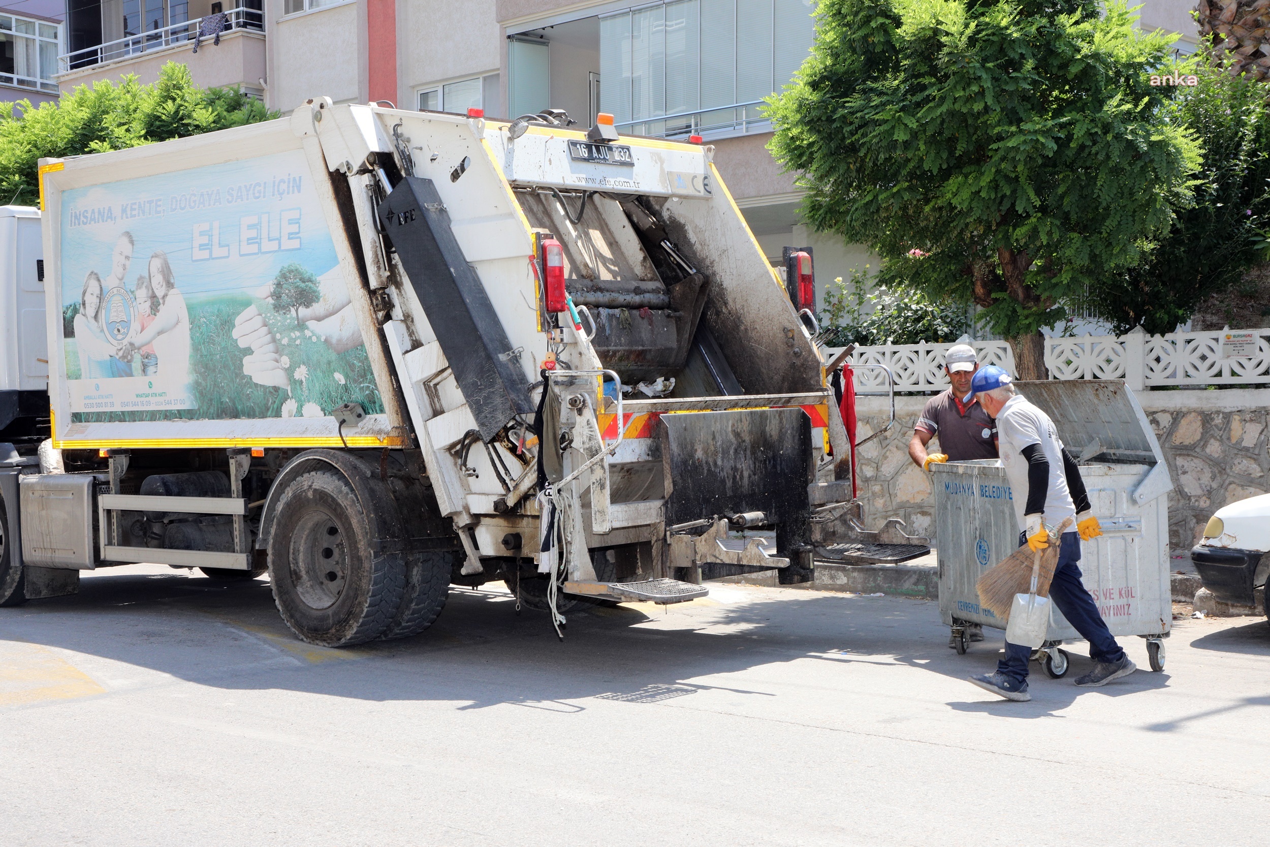 Mudanya Belediyesi, 1 ayda 5 bin ton evsel atık topladı