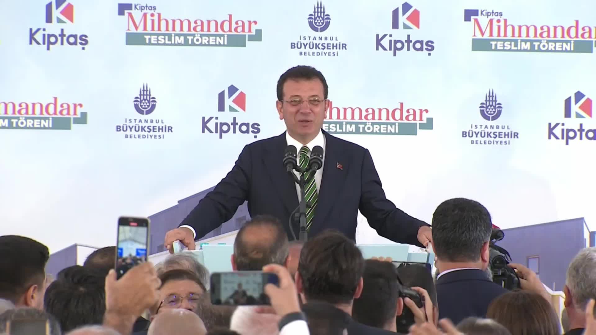 Ekrem İmamoğlu, KİPTAŞ Hacıbektaş Mihmandar Projesi'nin teslim töreninde konuştu: "Bu yapı sayesinde Hacıbektaşlı oldum"