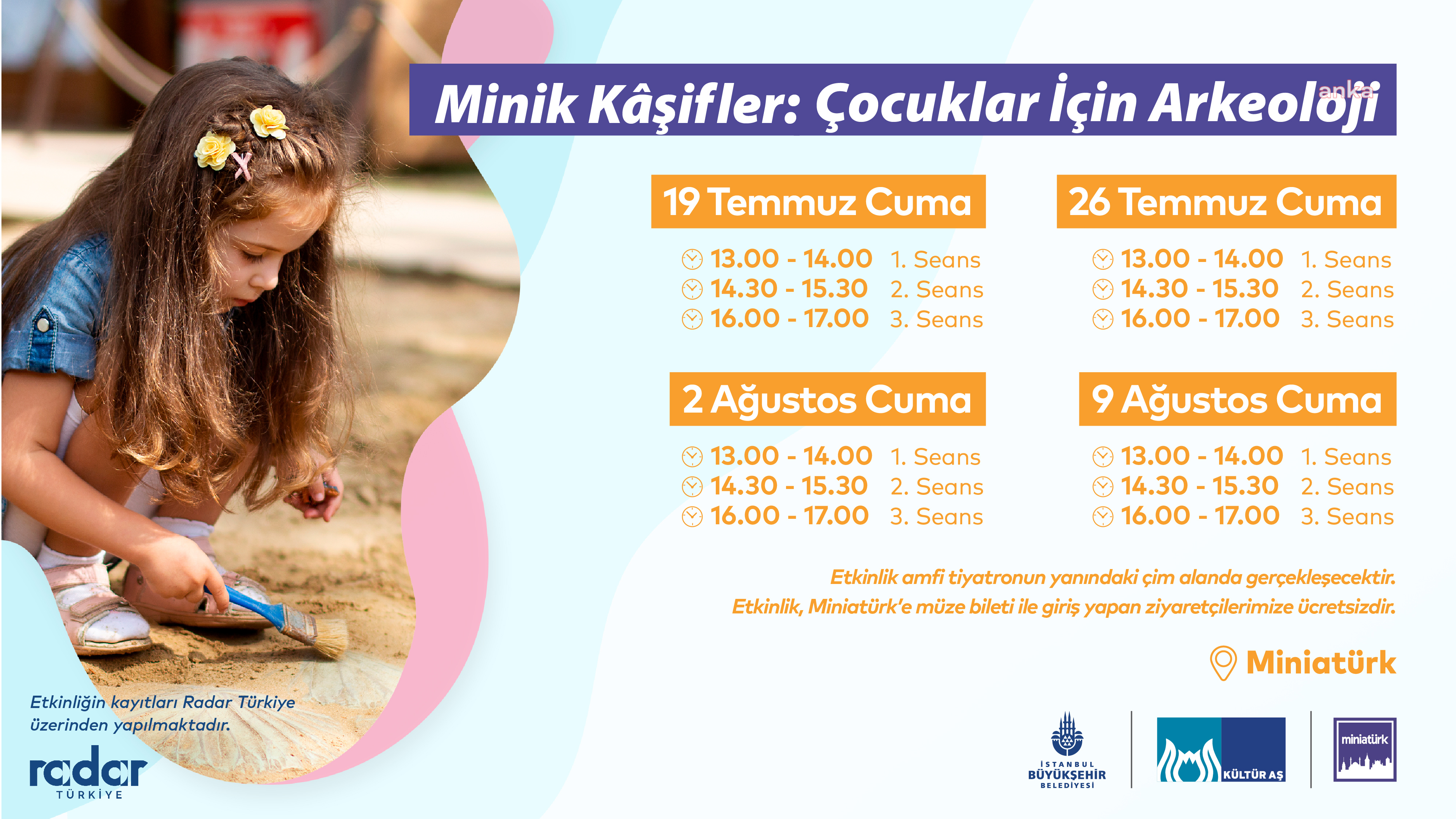 “Minik Kâşifler: Çocuklar için Arkeoloji” etkinliği Miniatürk’te başladı
