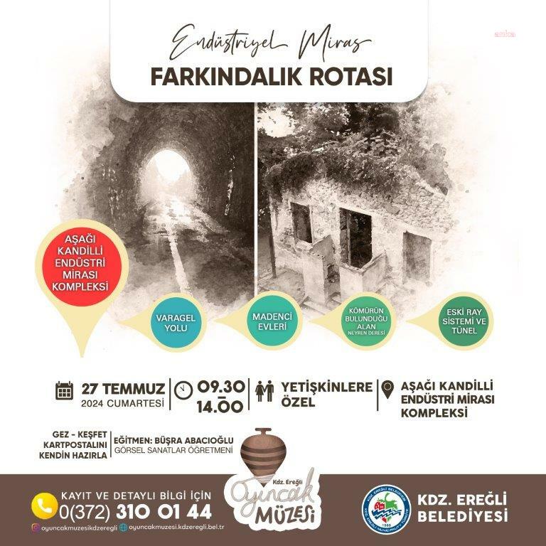 Karadeniz Ereğli Belediyesi'nin düzenlediği  Endüstriyel Miras Rotası gezisi başlıyor