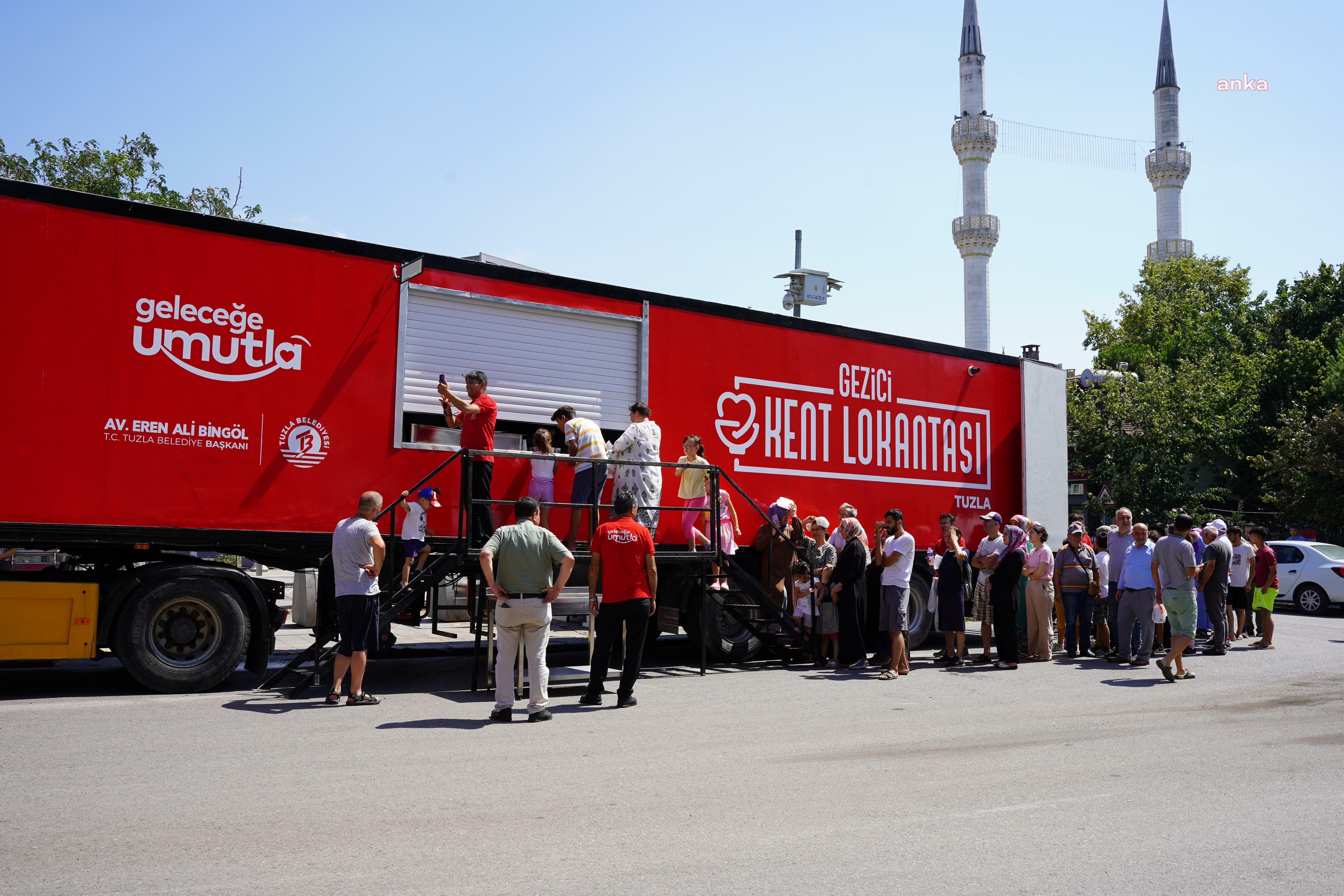 Tuzla’nın Gezici Kent Lokantası vatandaşların hizmetine açıldı