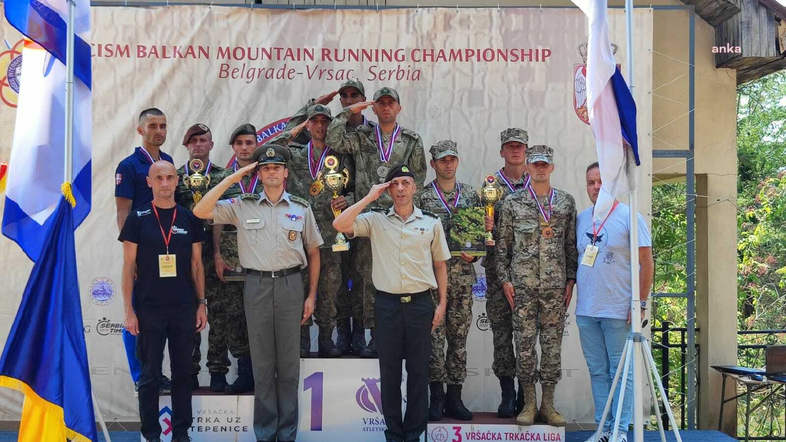 Türk Silahlı Kuvvetleri Kır Koşusu Takımı Sırbistan'da birinci oldu