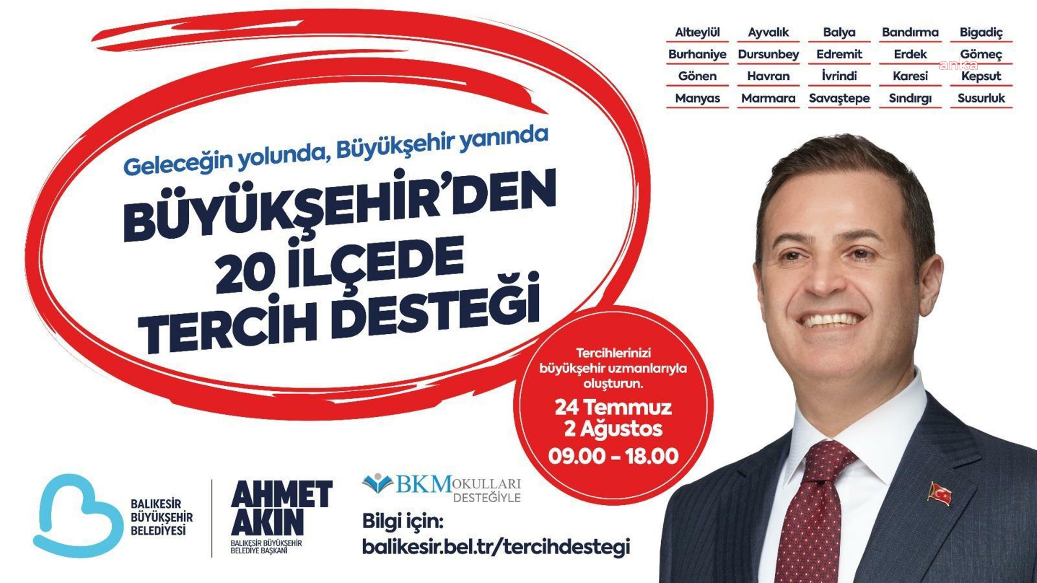 Balıkesir Büyükşehir Belediyesi, 20 ilçede üniversite tercih noktaları açıyor