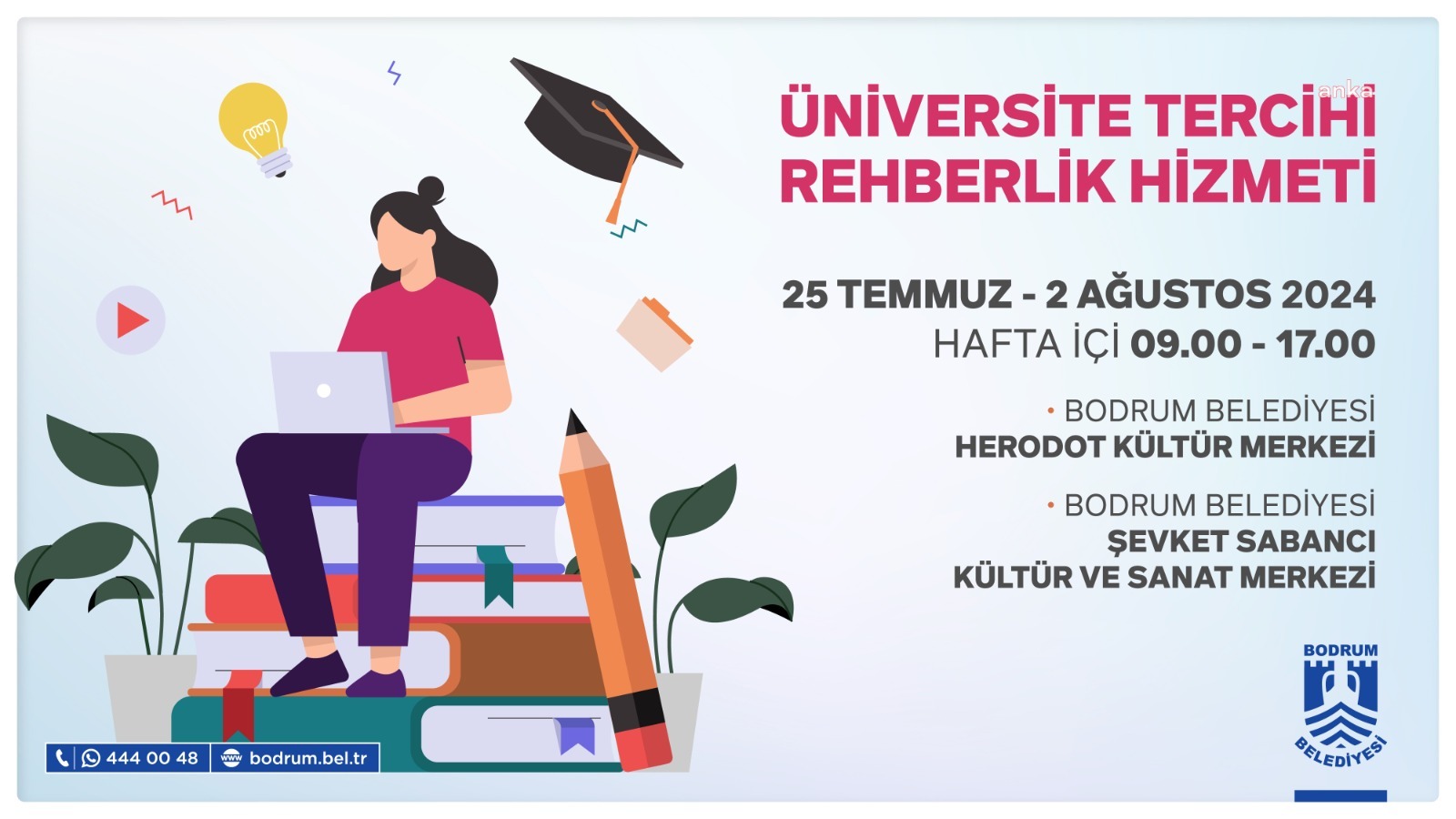 Bodrum Belediyesi’nden üniversite adaylarına ücretsiz tercih danışmanlığı