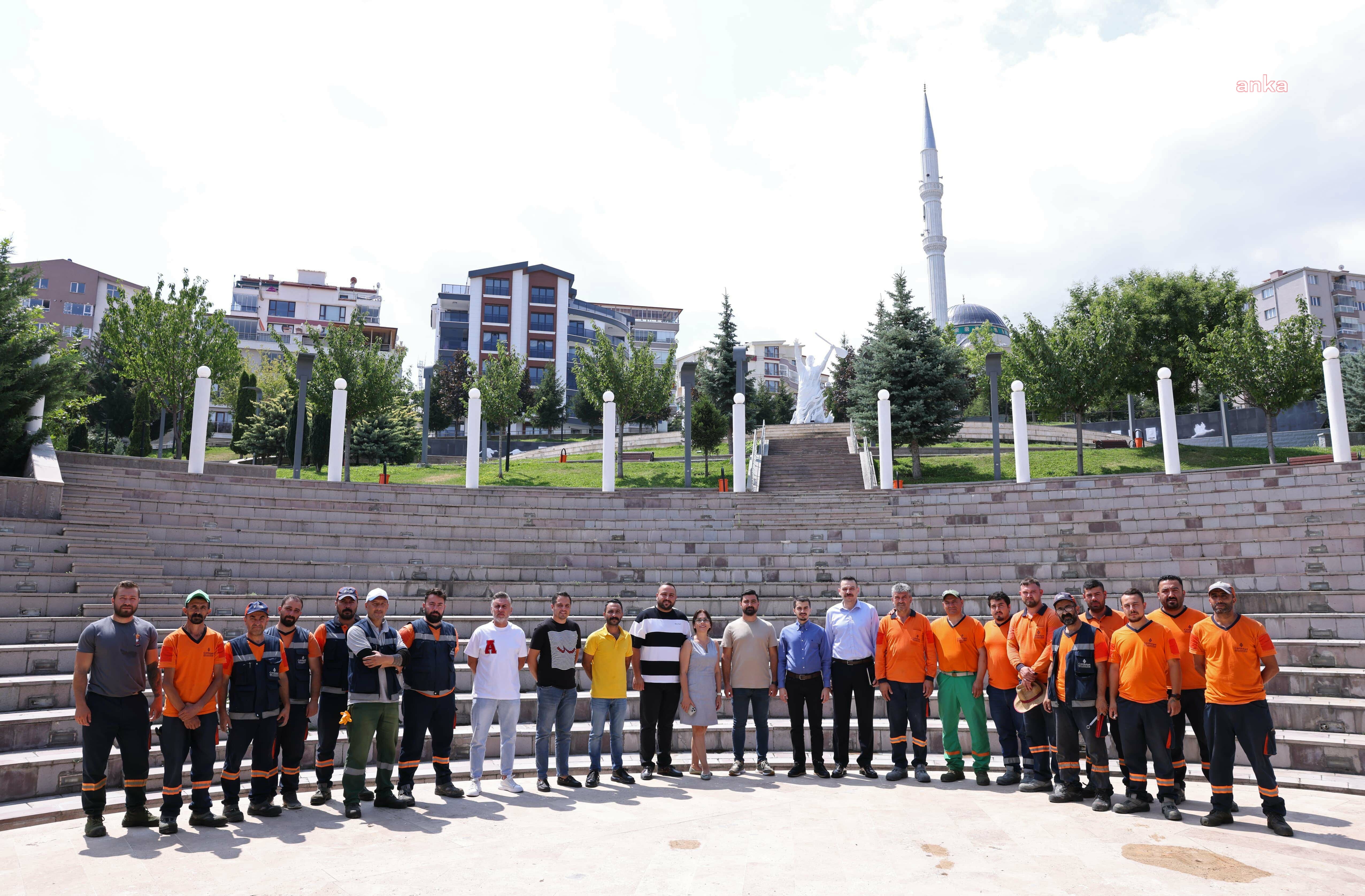 Çankaya Belediye Başkanı Güner, yenilenen parkları yerinde inceledi