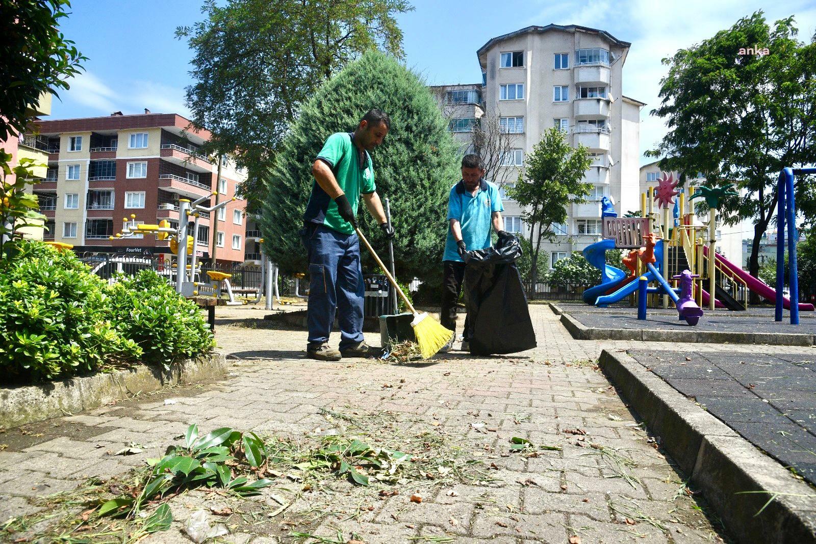 Giresun Belediyesi, çevre temizliği çalışmalarını sürdürüyor