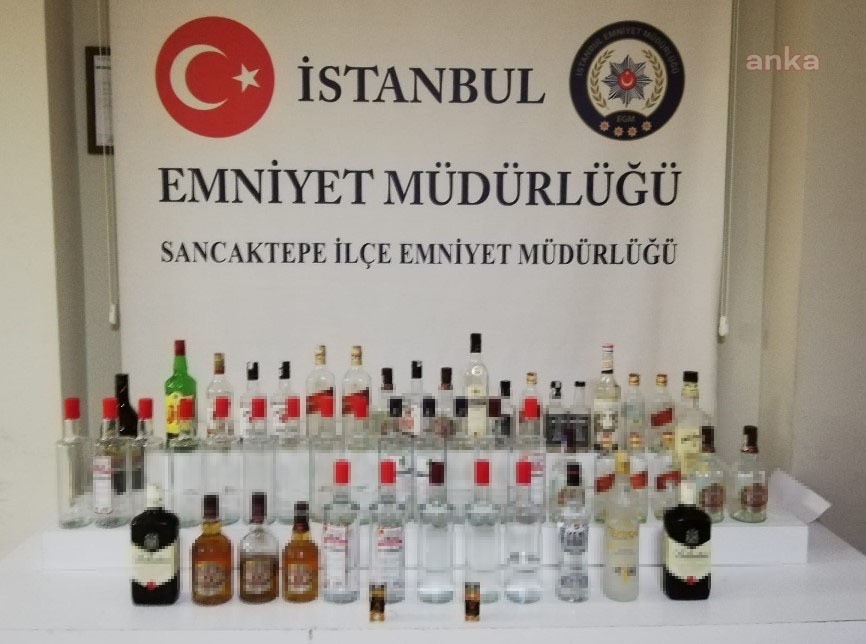 SONUNDA BU DA OLDU: İSTANBUL'DA SAHTE ALKOL ÜRETEN 2 TÜRKMEN YAKALANDI