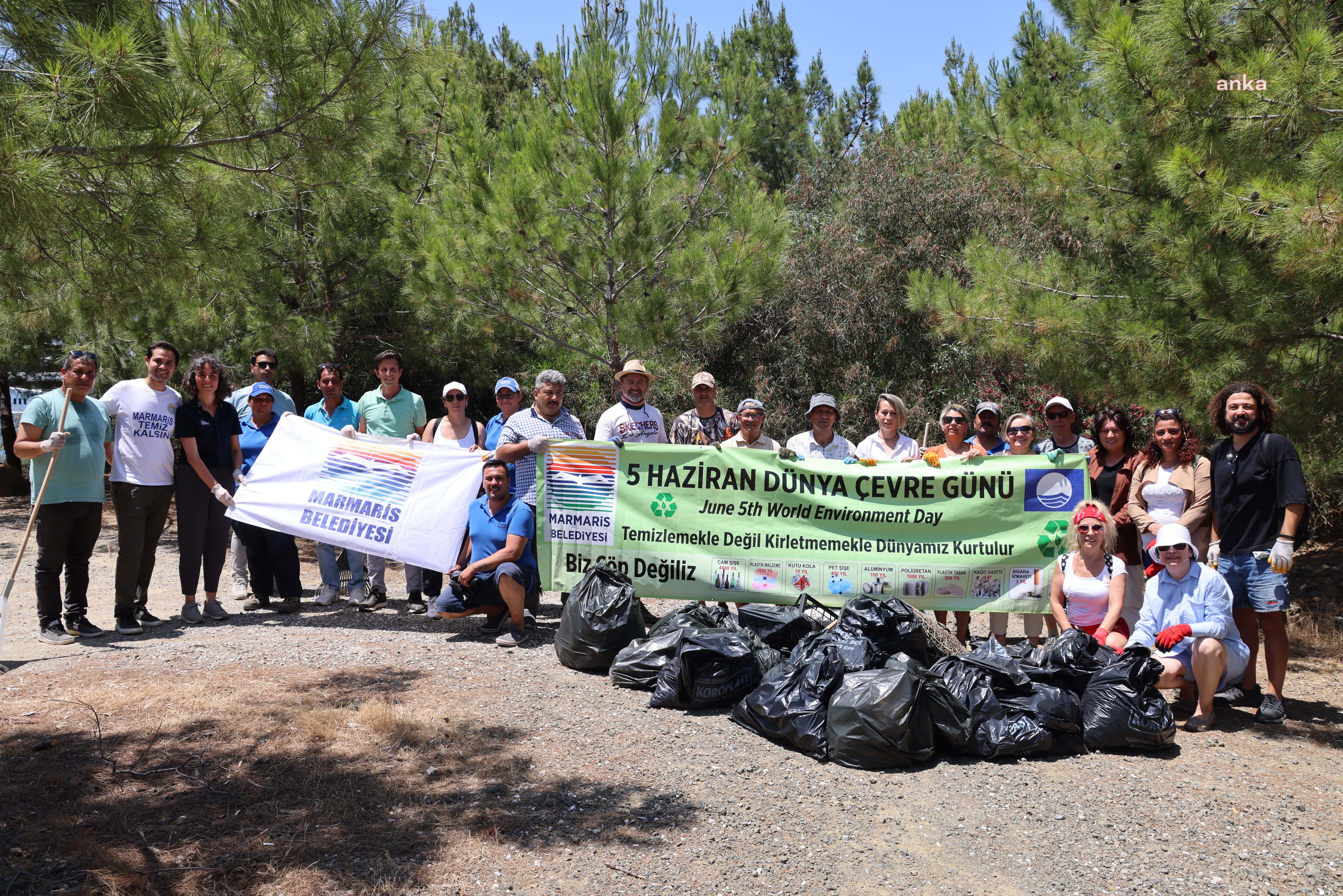 Marmaris Belediyesi ekipleri, 4 ayda 32 bin ton atık topladı