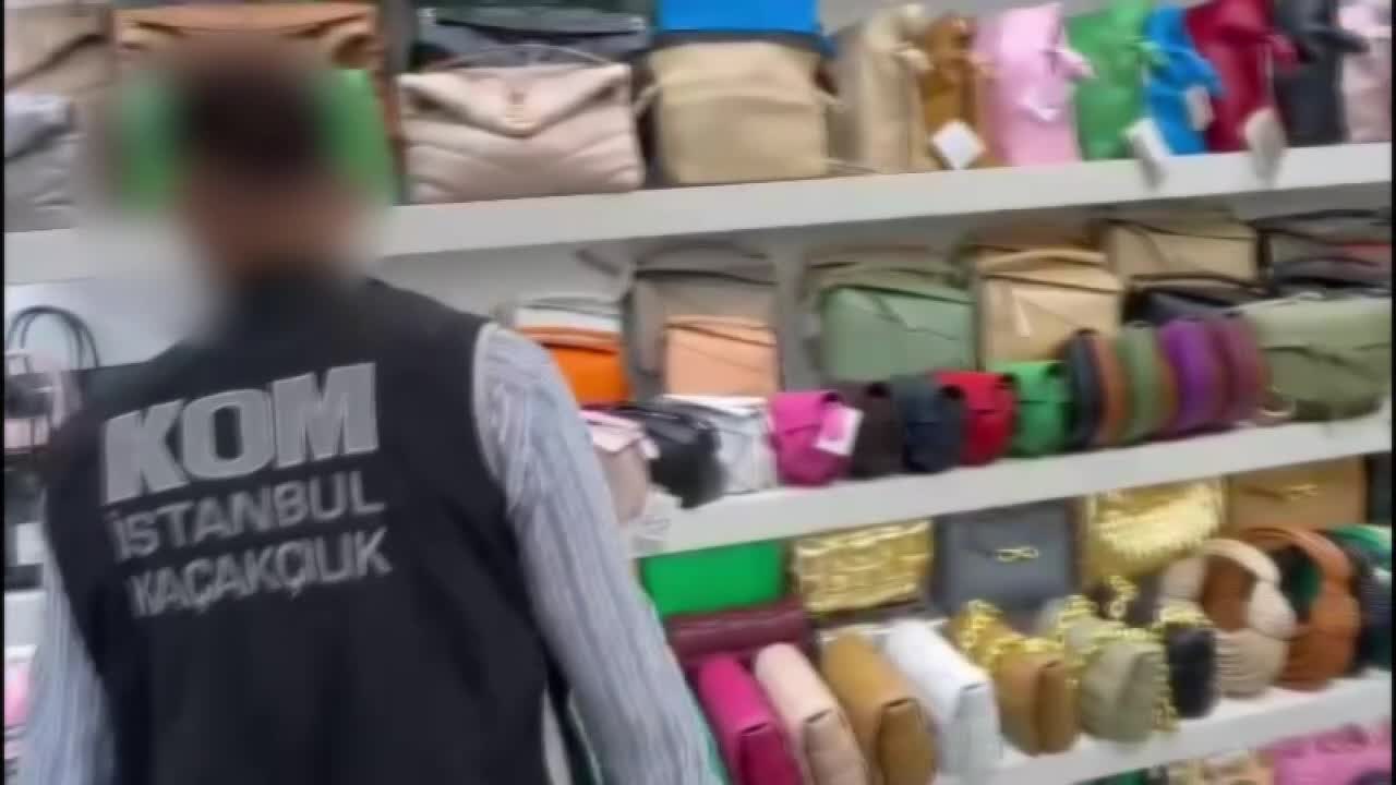 İstanbul'da kaçak çanta, kemer ve kol saati operasyonu