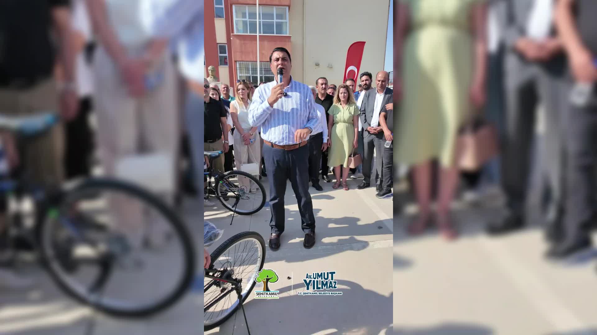 Şehitkamil Belediyesi'nden çocuklara 'Bisiklet Dağıtım Töreni'