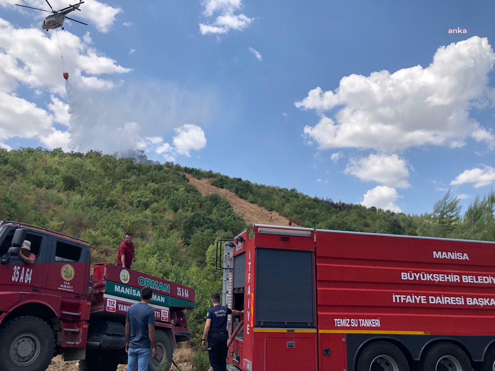 Manisa Büyükşehir itfaiyesi, Yunusemre'de çıkan yangını kısa sürede söndürdü