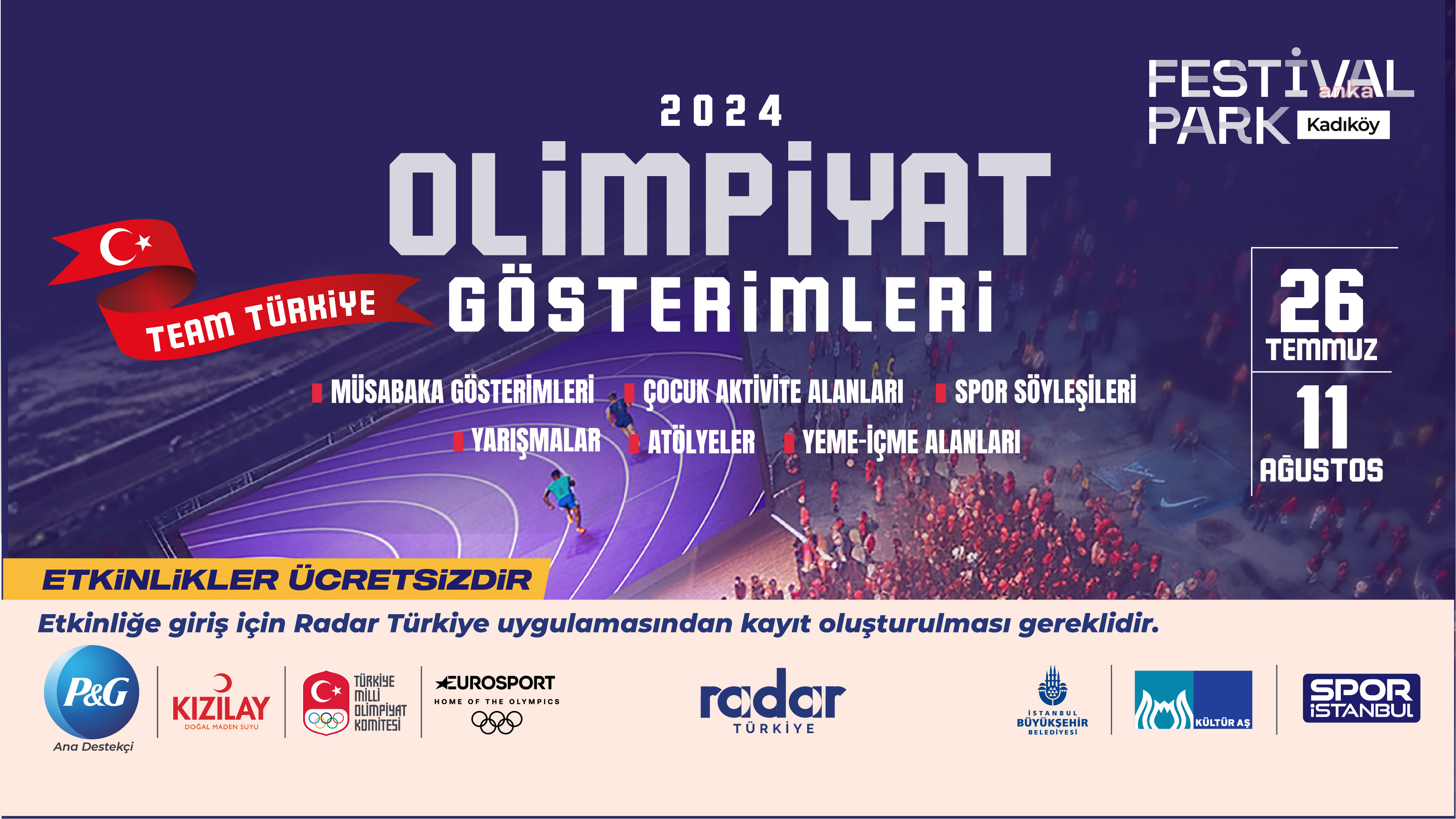 Festival Park Kadıköy, Olimpiyat Gösterimleri'ne ev sahipliği yapıyor