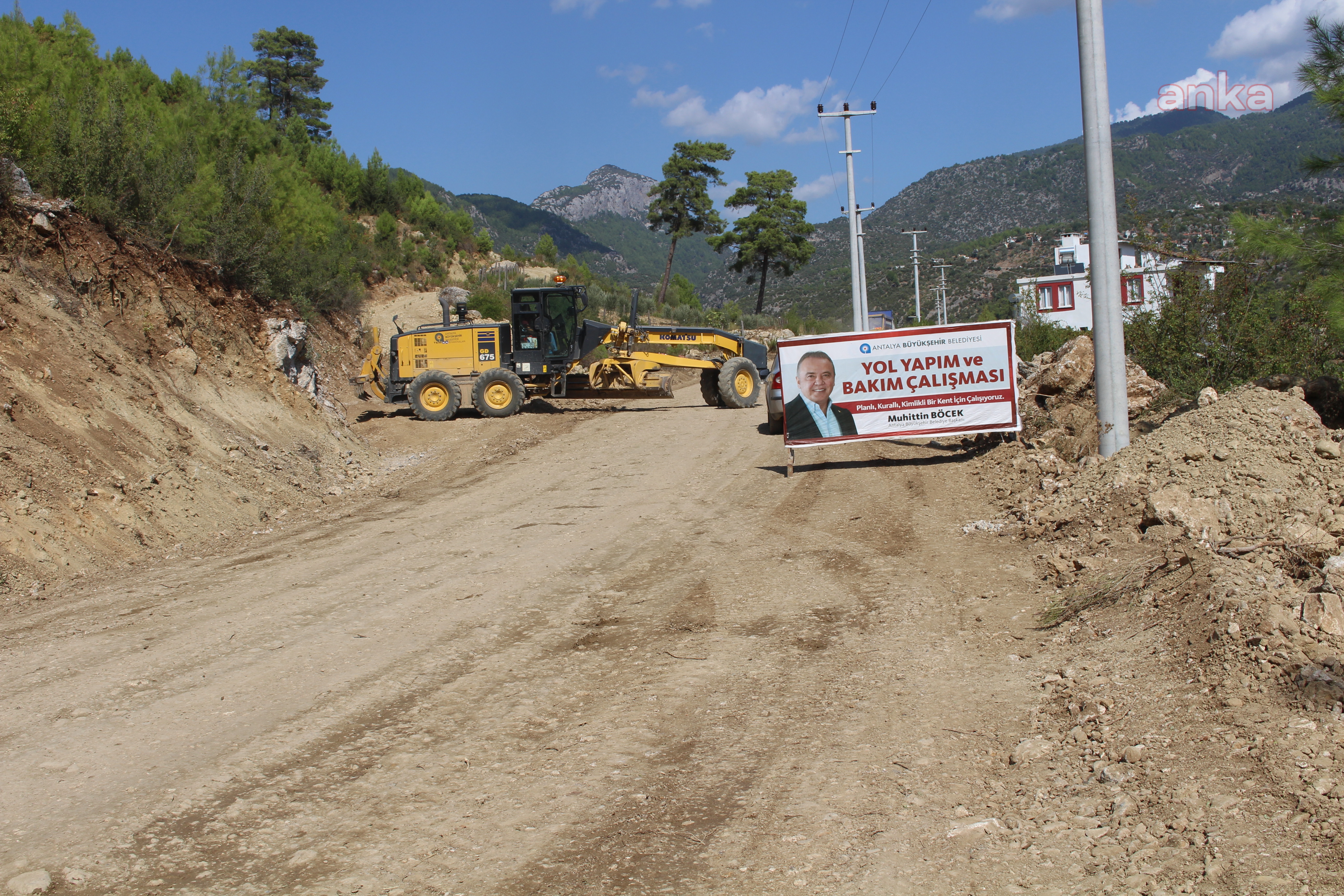 MANAVGAT KARABUCAK GRUP YOLUNDA STABİLİZE ÇALIŞMASI