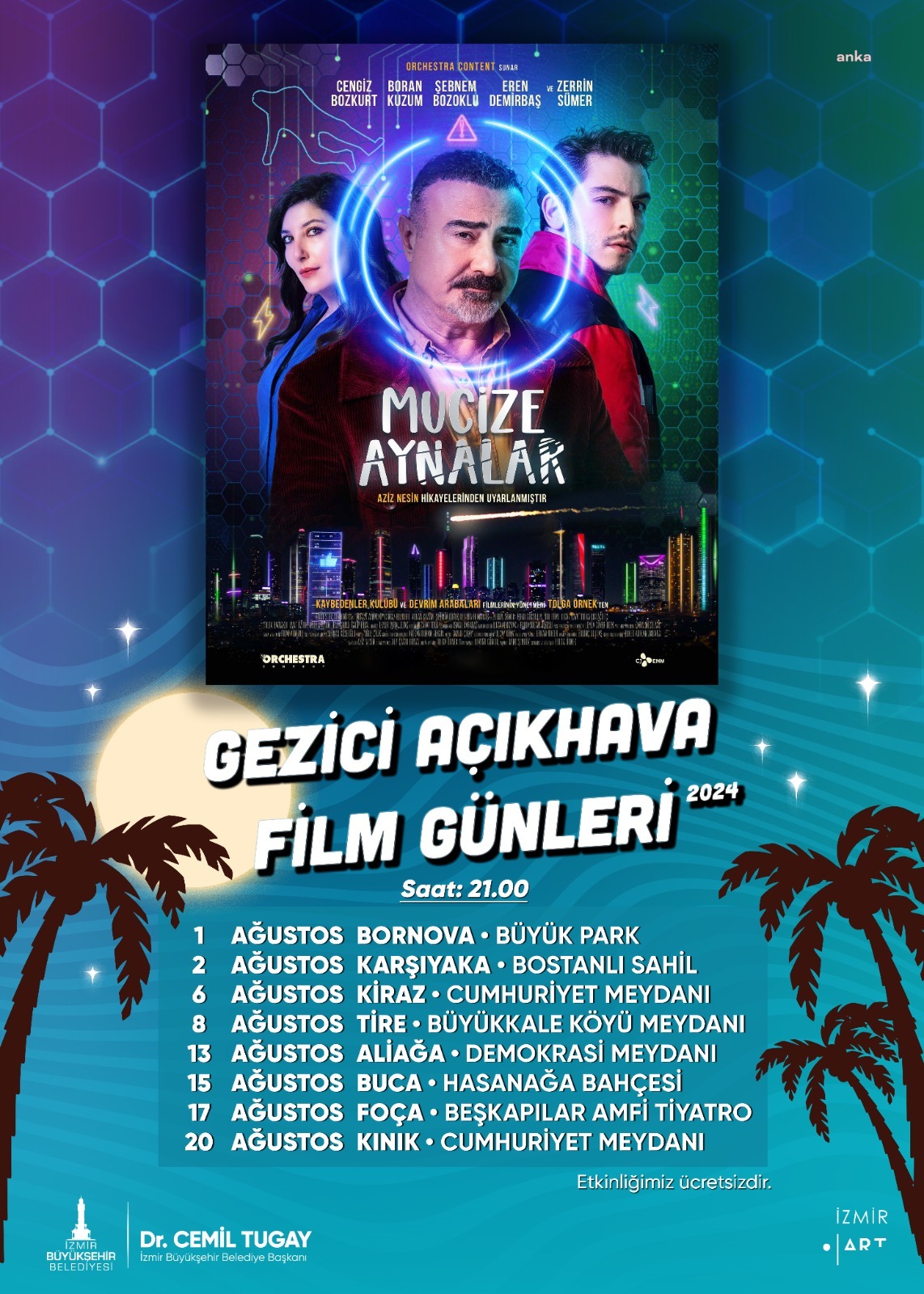 İzmir’de açık hava film keyfi başlıyor