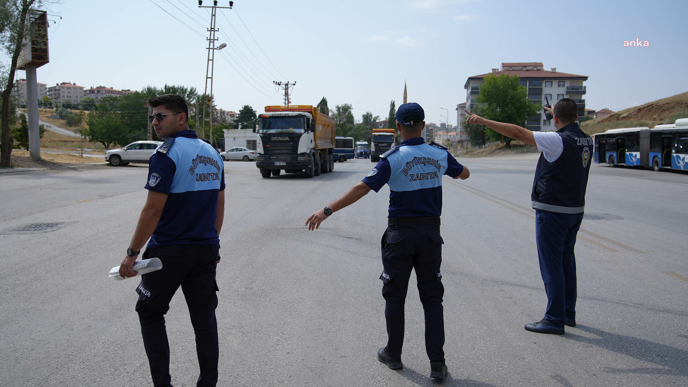 Keçiören'de hafriyat kamyonlarına  denetim