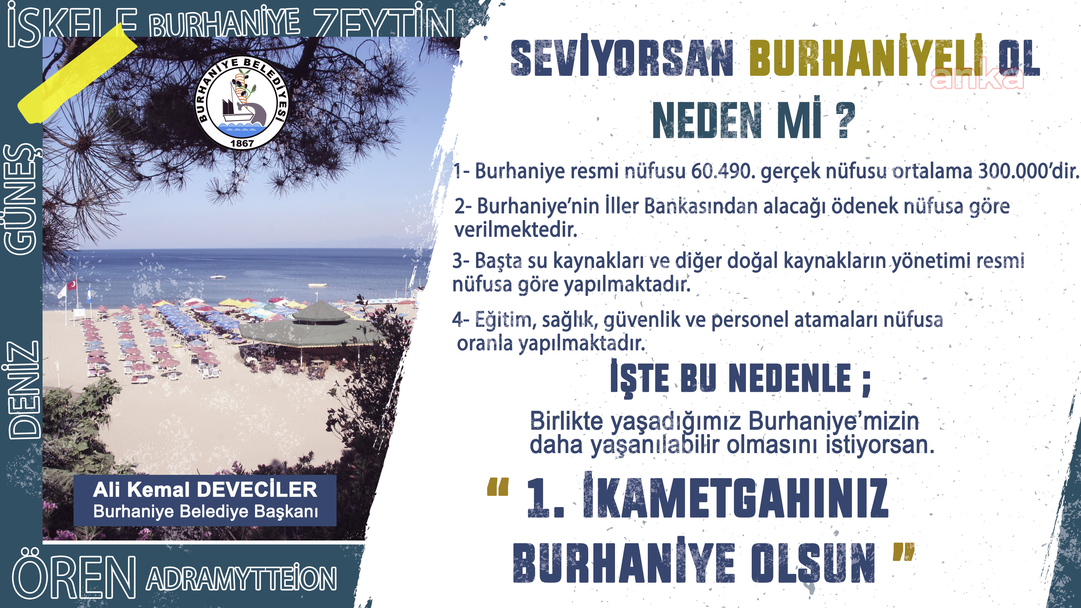 BAŞKAN DEVECİLER'DEN ÇAĞRI: "SEVİYORSAN BURHANİYELİ OL!"
