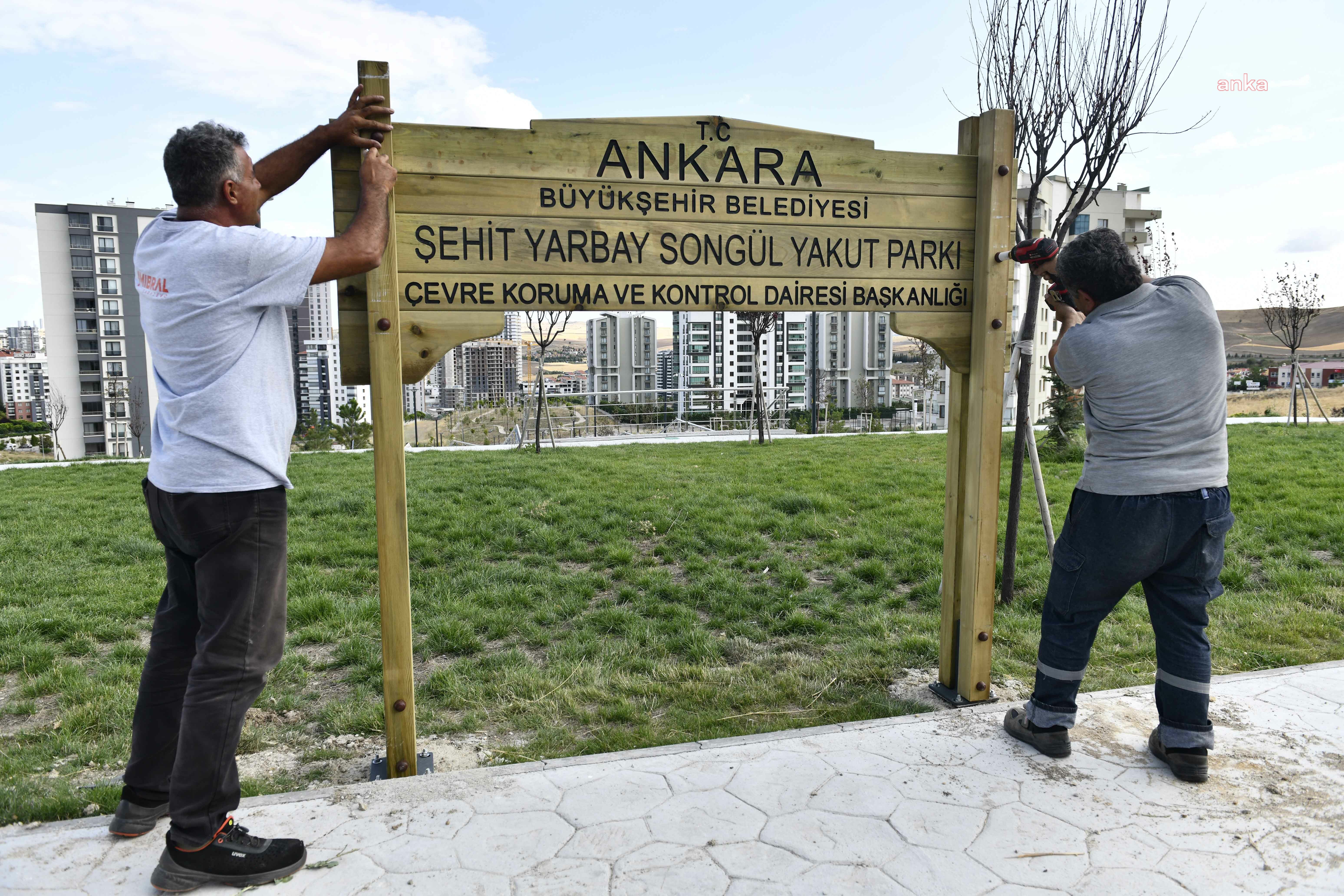 Ankara Büyükşehir, şehit olan jandarma komutanı yarbay Songül Yakut'un adını ölümsüzleştirdi