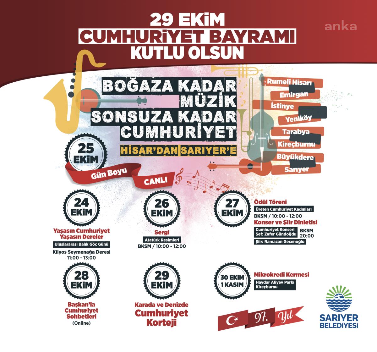 SARIYER'DE CUMHURİYET COŞKUSU
