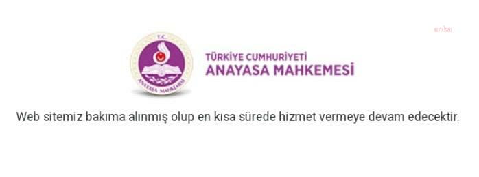 Anayasa Mahkemesi: Web sitemiz bakıma alındı