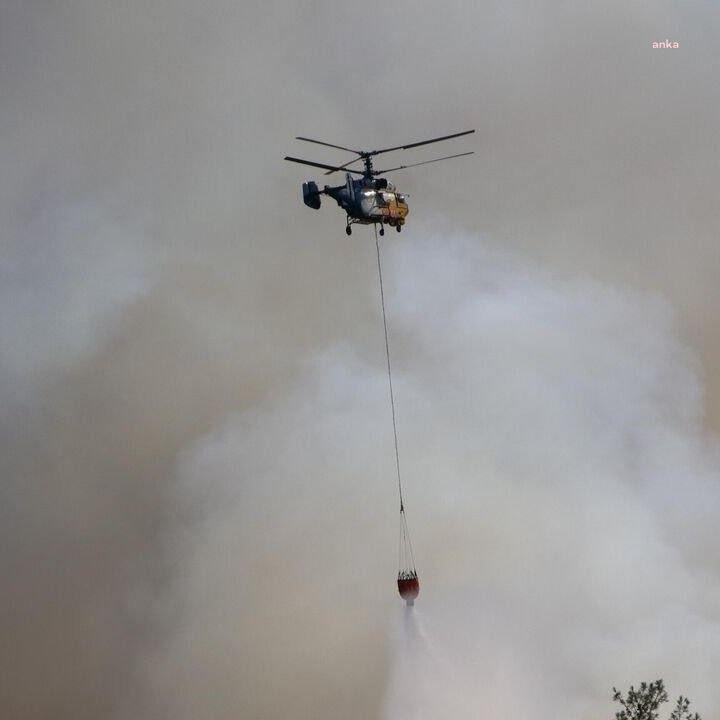 Kozan'daki orman yangınına müdahale eden helikopter kırıma uğradı, 5 mürettebat yaralandı