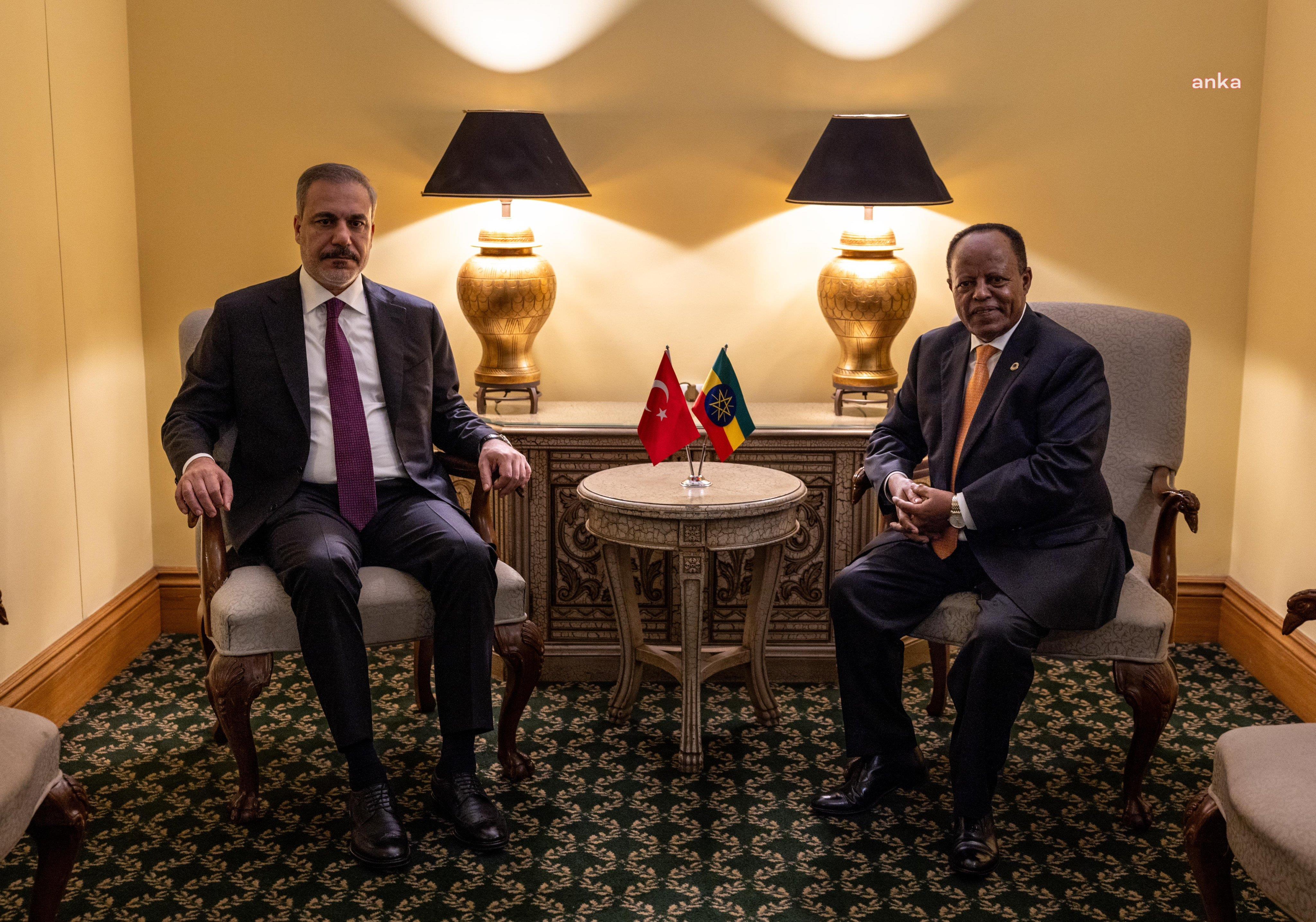 Dışişleri Bakanı Fidan, Etiyopya Dışişleri Bakanı Selassi ile bir araya geldi
