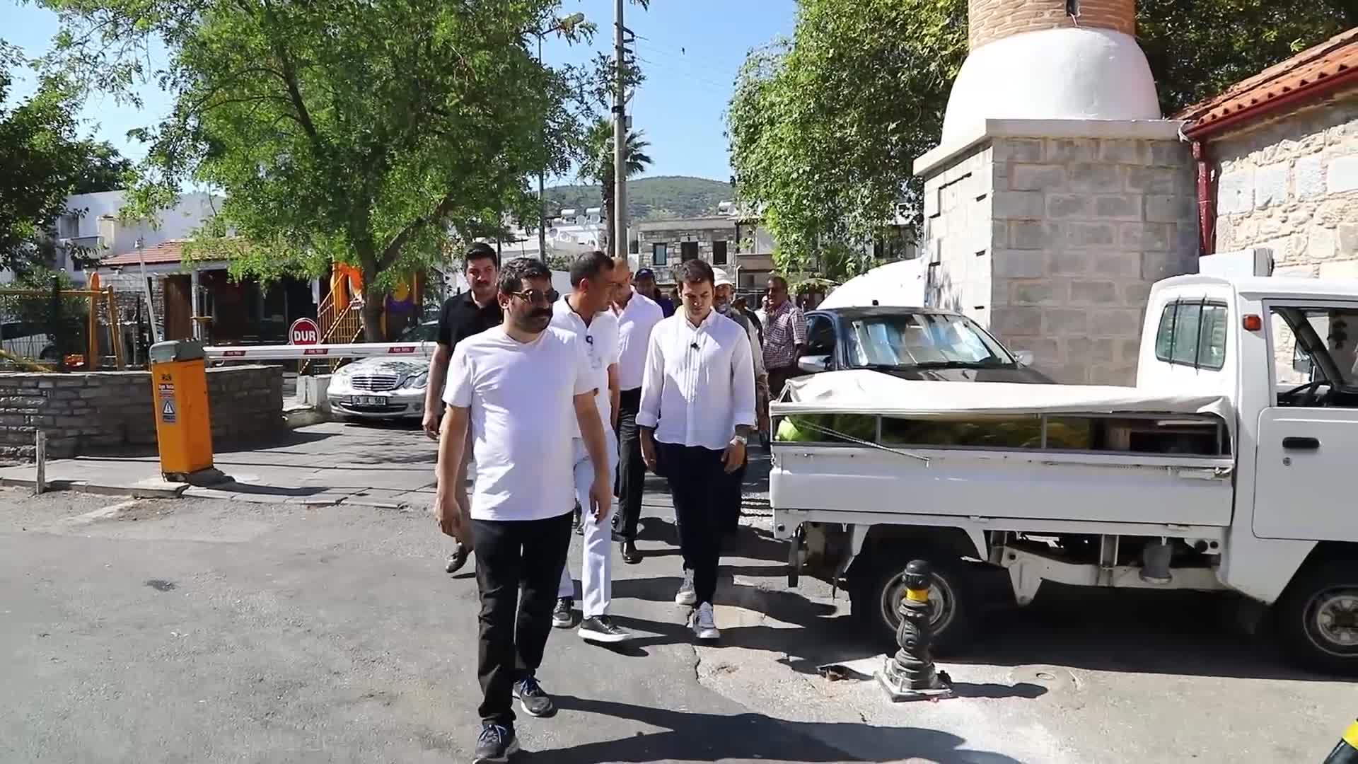 Bodrum Belediye Başkanı Mandalinci, saha ziyaretlerini sürdürüyor