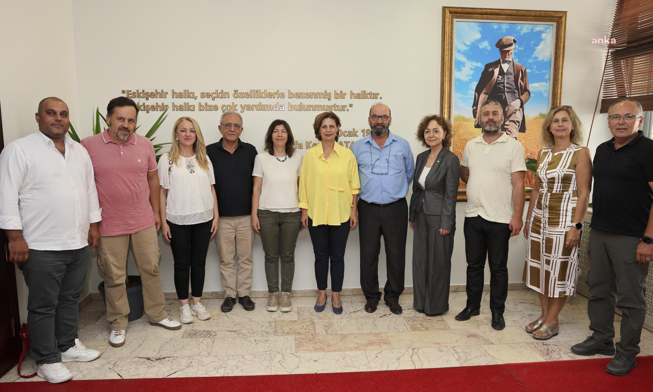 Eskişehir Büyükşehir Belediye Başkanı Ünlüce, Eskişehir Tarım Platformu üyelerini ağırladı