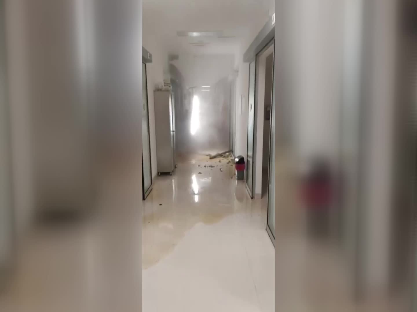 Yoğun bakımda patlama sonrasında çekilen görüntü ortaya çıktı: "Kaç oradan kaç...Bebekler var orada ya"
