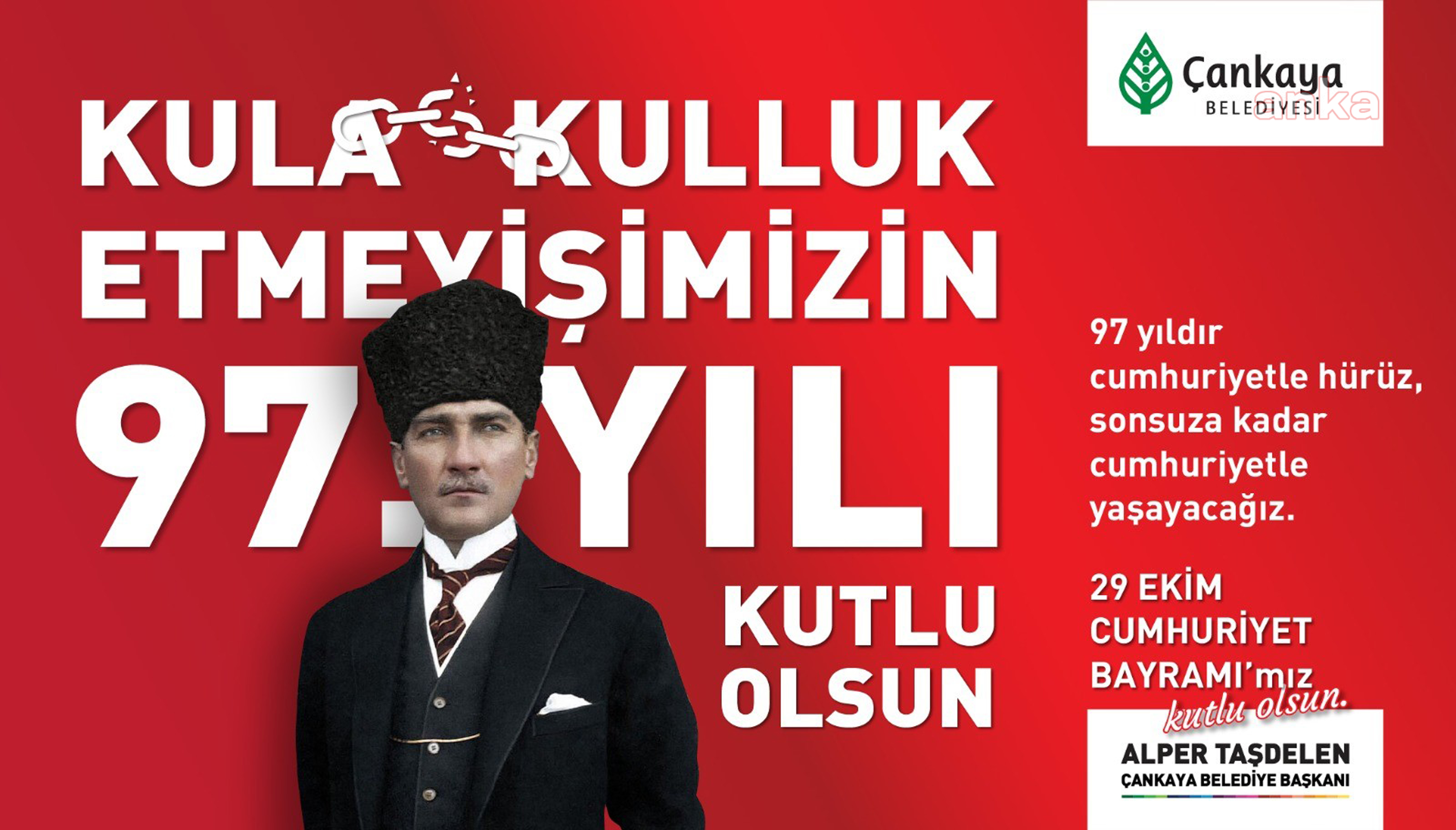 ÇANKAYA'DA CUMHURİYET COŞKUSU